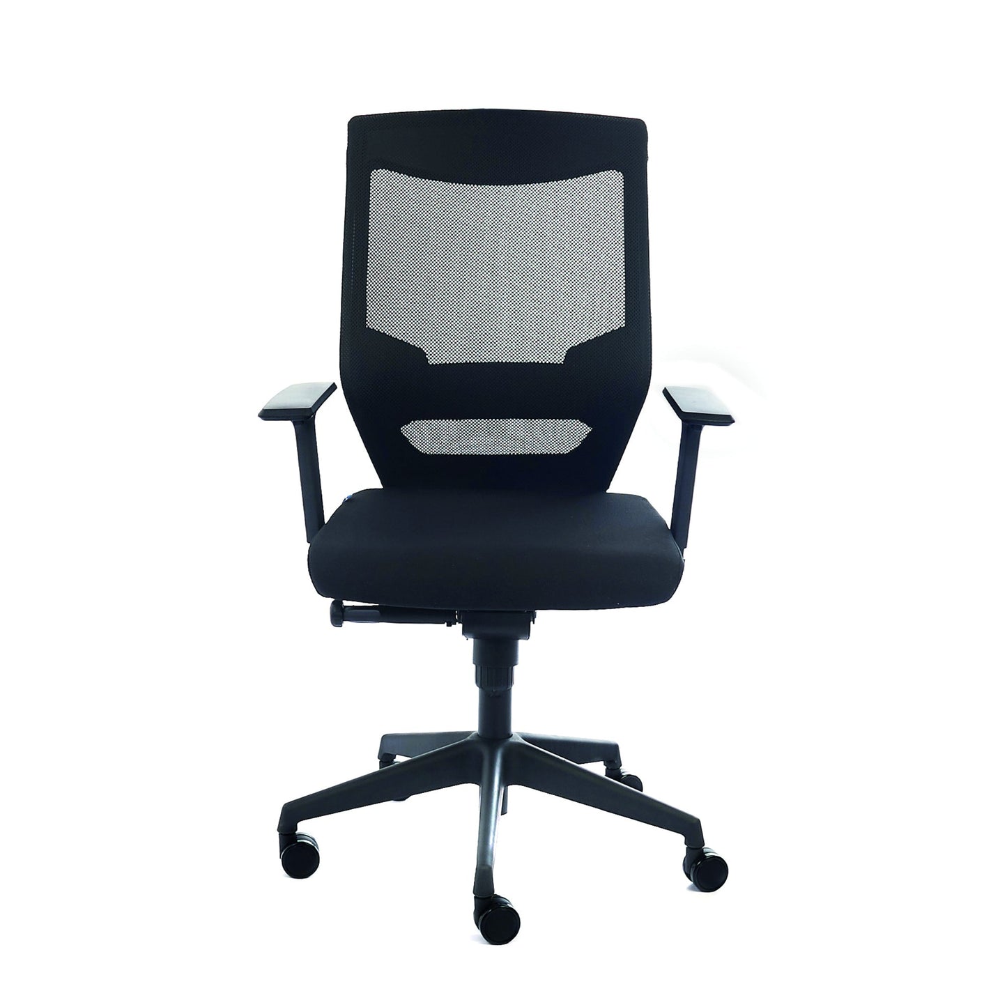 rocada Bürodrehstuhl 45-54cm Wippmechanik Rolle ungebremst (für Teppichboden) Kunststoff