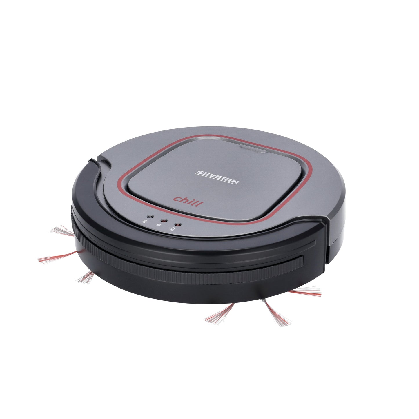 SEVERIN Saugroboter chill RB 7025 28,5 x 7 x 28,5 cm (B x H x T) 0,35l 1,5h 65dB grau/schwarz/weinrot