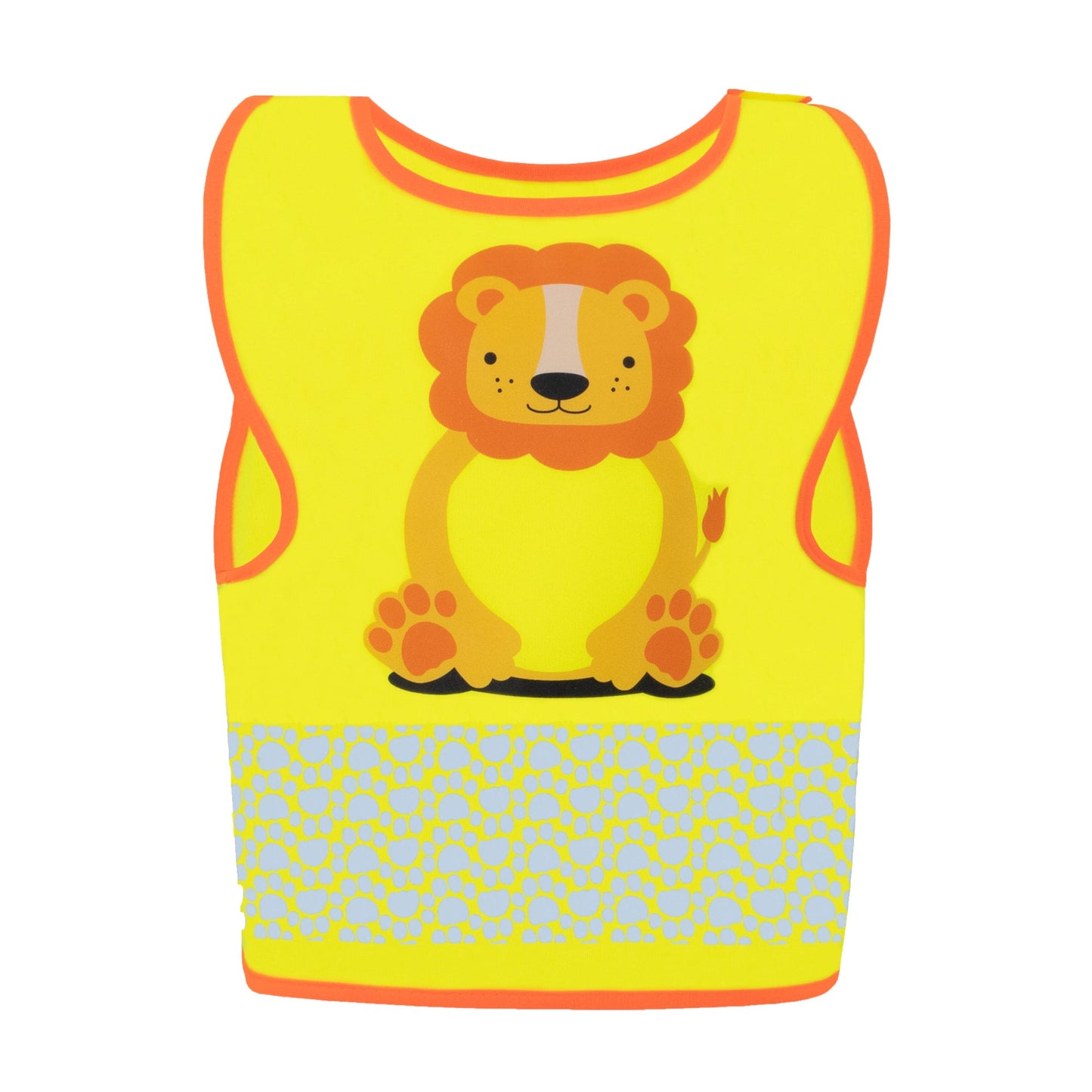 korntex Warnweste Funtastic Wildlife XXS reflektierend Klettverschluss 100 % Polyester gelb