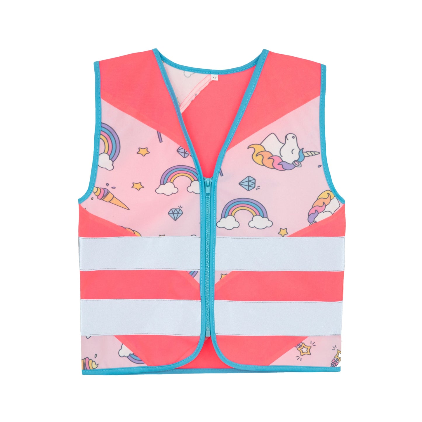 korntex Warnweste Action Fantasy S reflektierend Reißverschluss 100 % Polyester pink