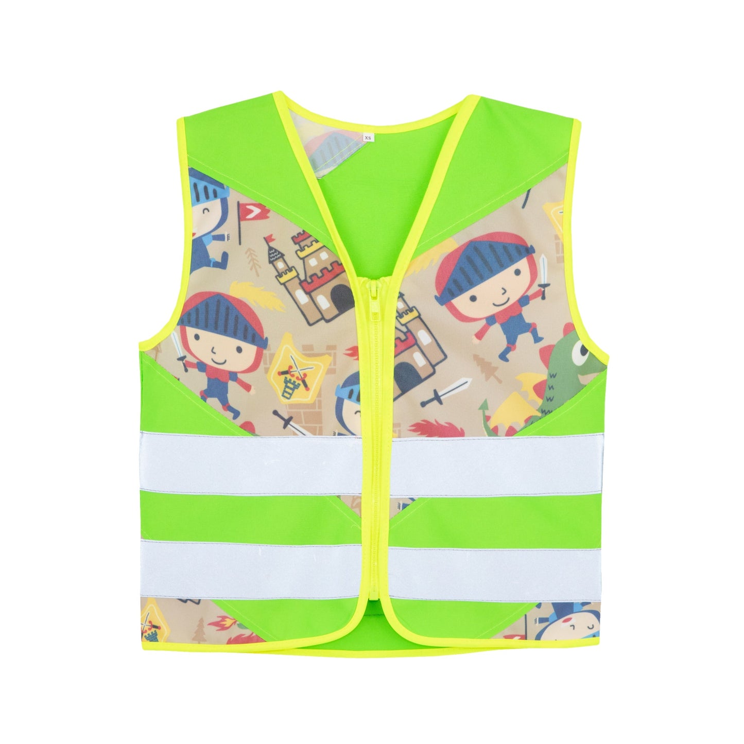 korntex Warnweste Action Fantasy S reflektierend Reißverschluss 100 % Polyester grün