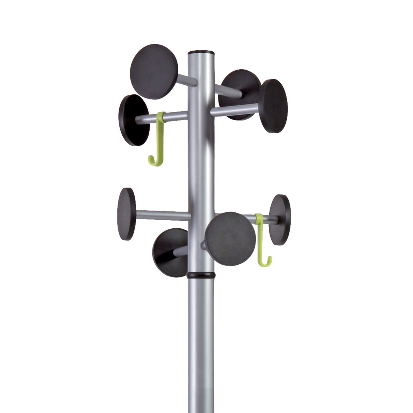 ALBA Garderobenständer STAN3 175cm silbergrau/schwarz