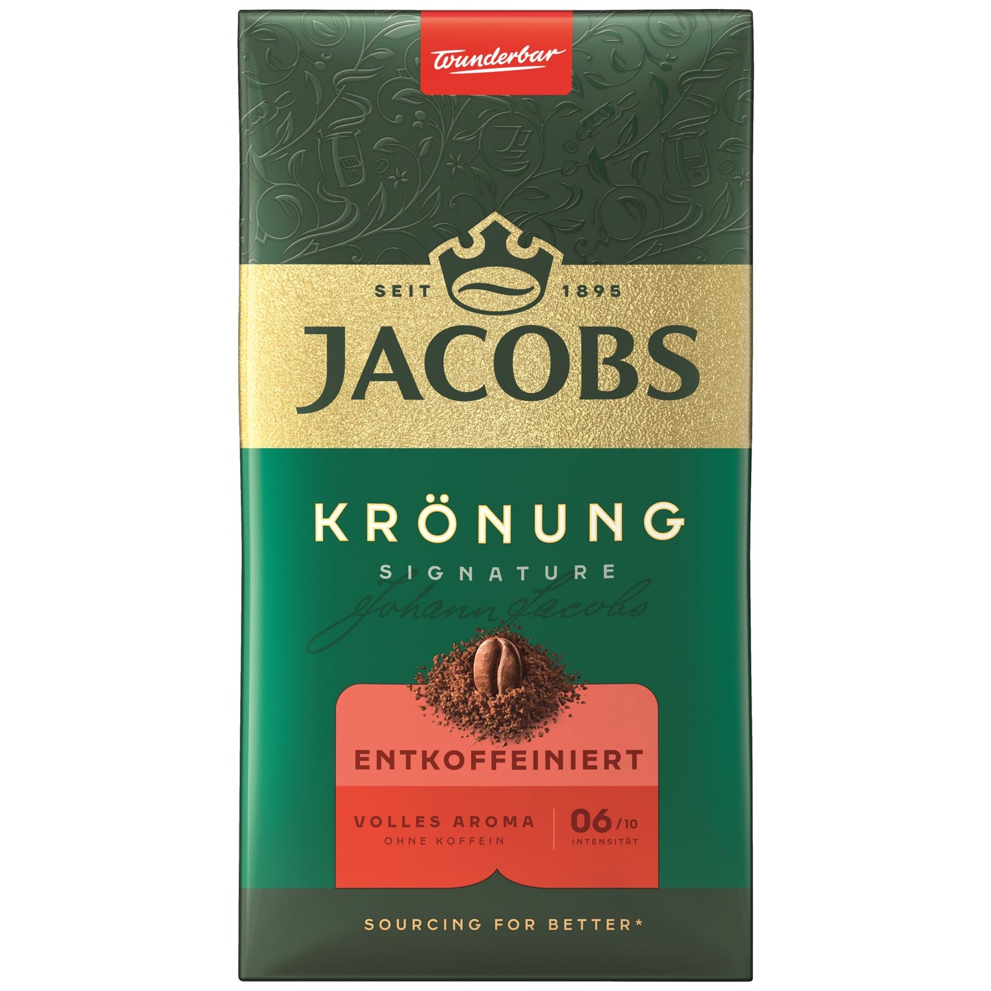 JACOBS Kaffee Krönung Signature entkoffeiniert gemahlen 500 g/Pack.