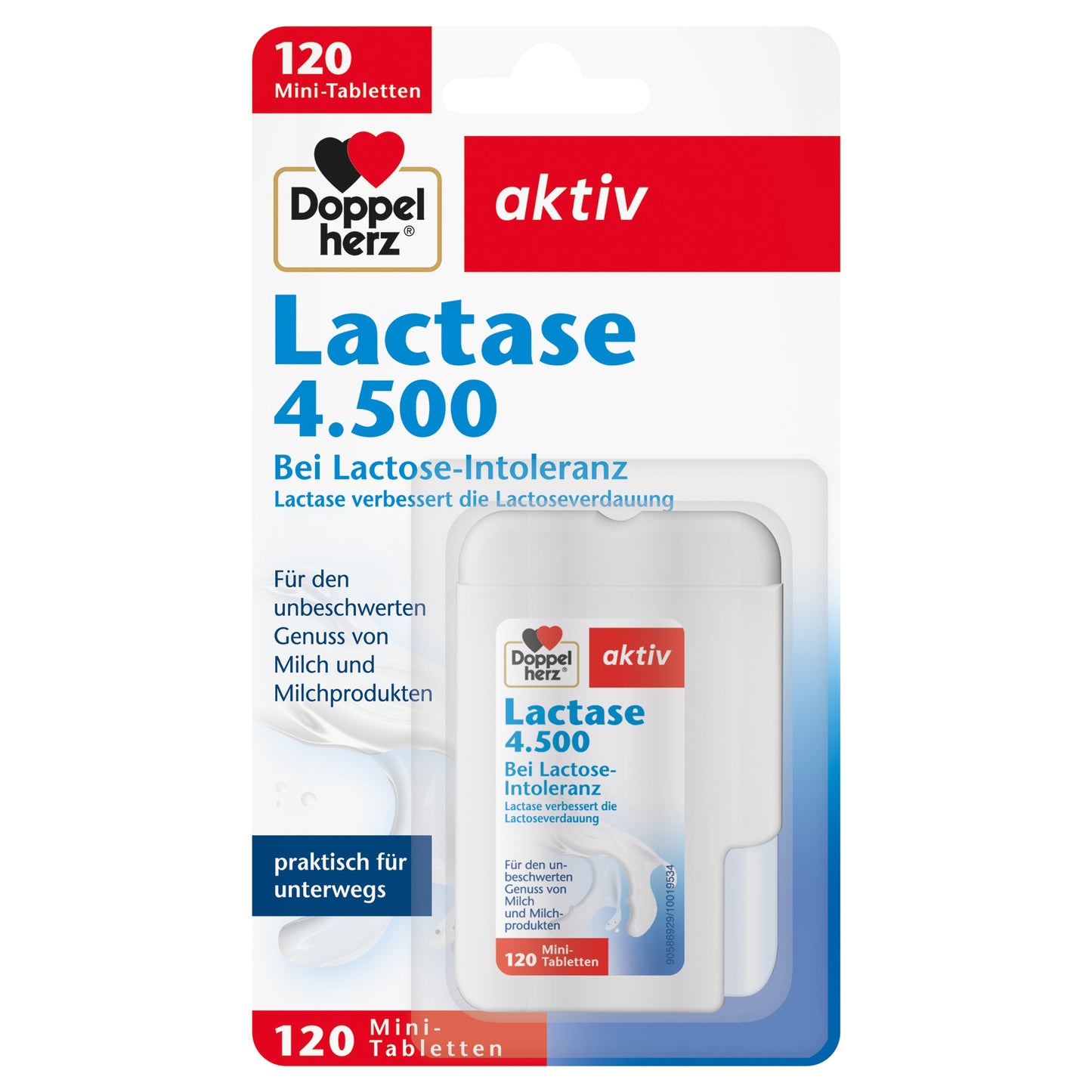 Doppelherz Nahrungsergänzungsmittel aktiv Lactase 4.500 Tablette 120 St./Pack.