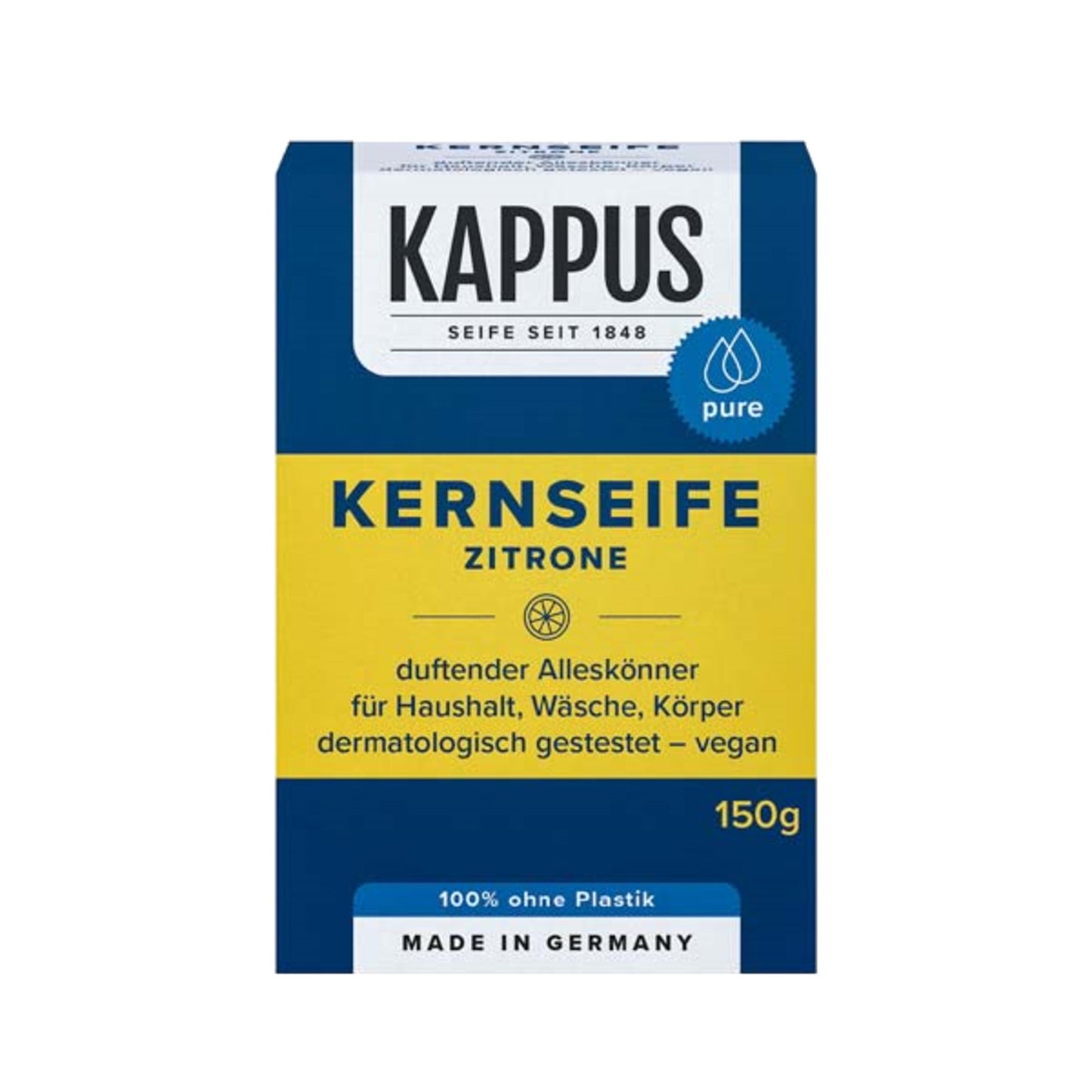 Kappus Seife Zitrone dermatologisch getestet 150g