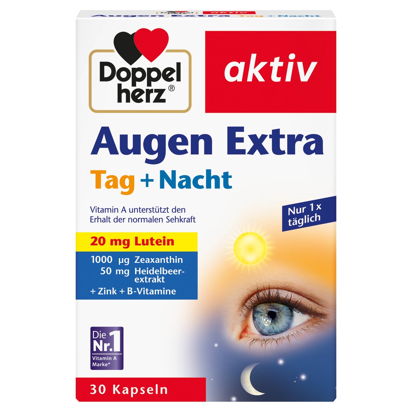 Doppelherz Nahrungsergänzungsmittel aktiv Augen Extra Tag + Nacht Kapsel 30 St./Pack.