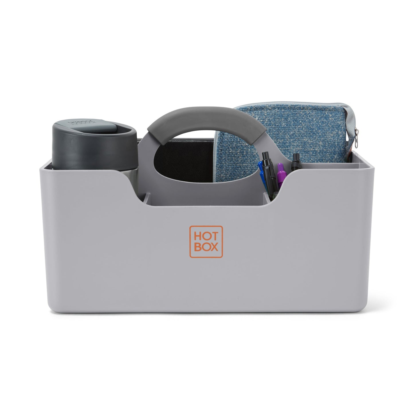 Hotbox Organisationsbox Design 1 31,2 x 19 x 18,2 cm (B x H x T) Polypropylen, 100 % recycelt grau