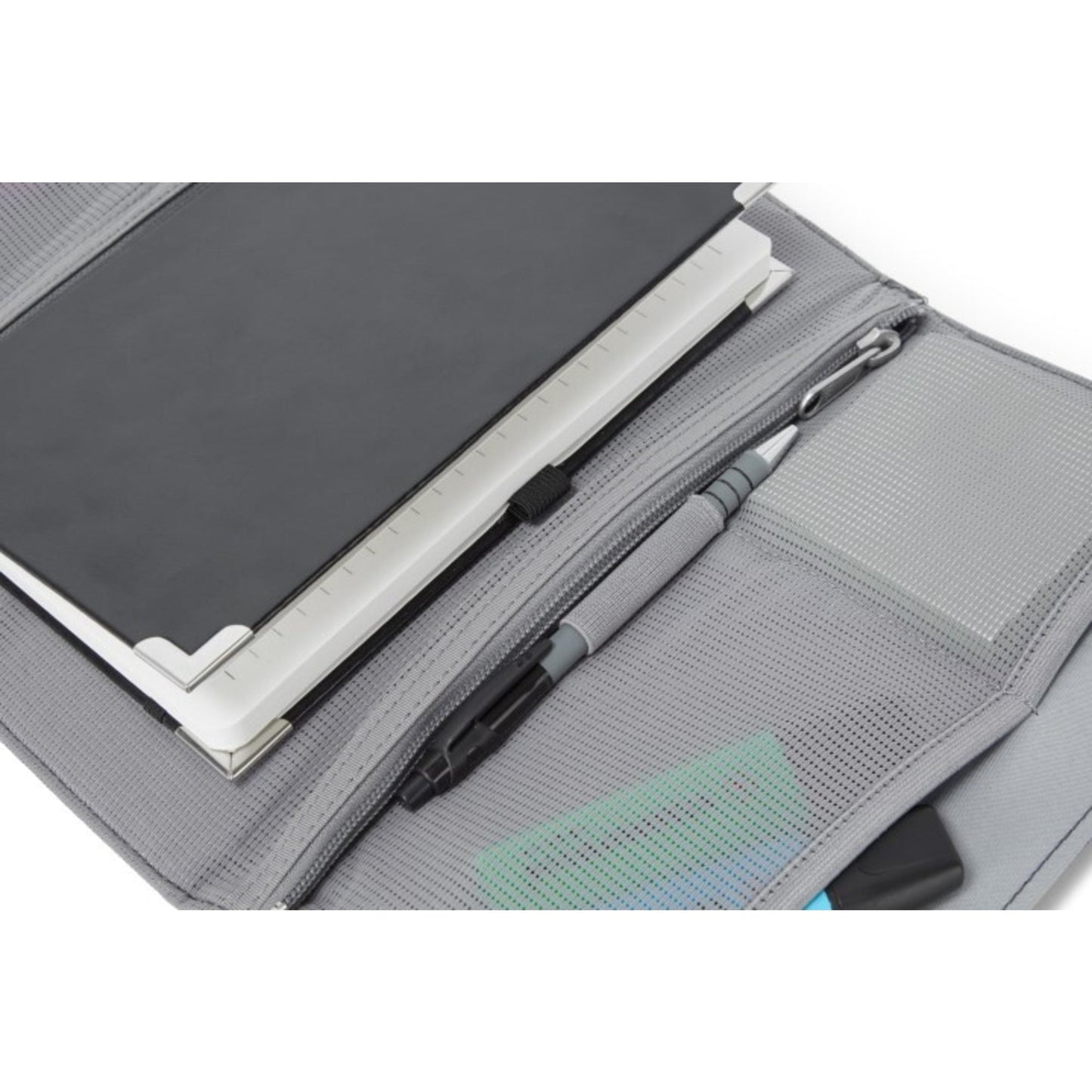 Hotbox Aufbewahrungstasche Folio Kleingeräte, Notizbuch 27 x 19 x 3 cm (B x H x T) Hakenverschluss Polyester, 100 % recycelt blau