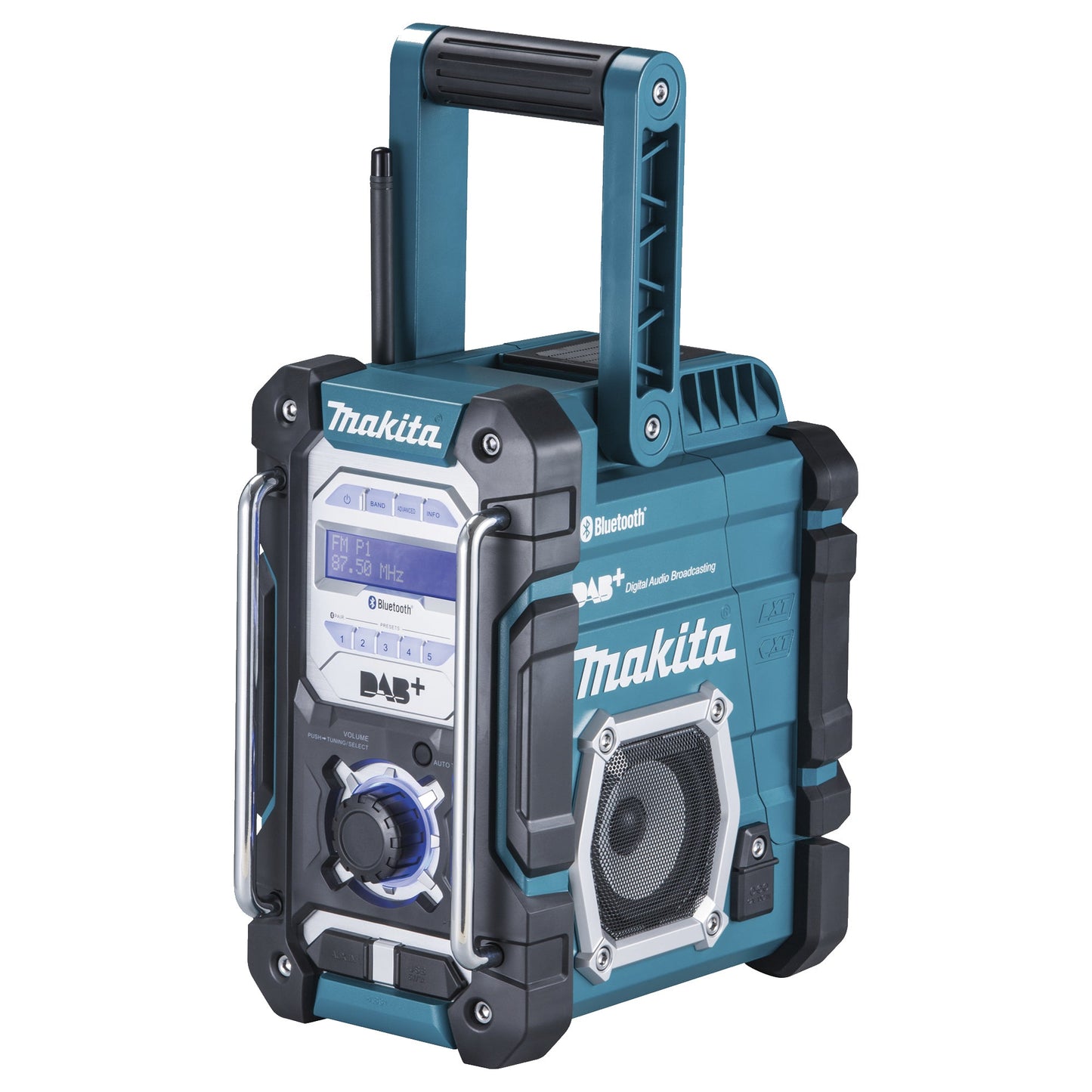 Makita® Baustellenradio DMR112 DAB, DAB+, FM 16,3 x 29,4 x 28,2 cm (B x H x T) 12 V: 2 x 1,7 W, 18 V: 2 x 4,9W Akku, Netzbetrieb