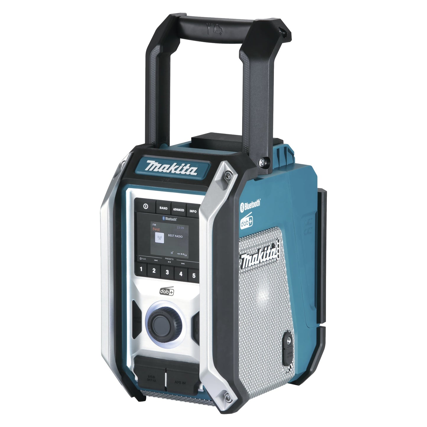 Makita® Baustellenradio DMR115 DAB, DAB+, FM 16,4 x 29,5 x 26,8 cm (B x H x T) 12 V: 2 x 2 W + 10 W, 18 V: 2 x 5 W + 25W Akku, Netzbetrieb