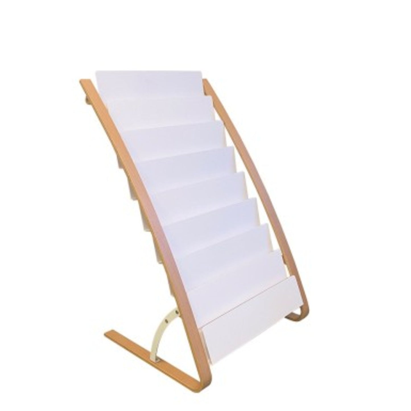 ALBA Prospektständer 58 x 93 x 50 cm (B x H x T) weiß 8 Fächer