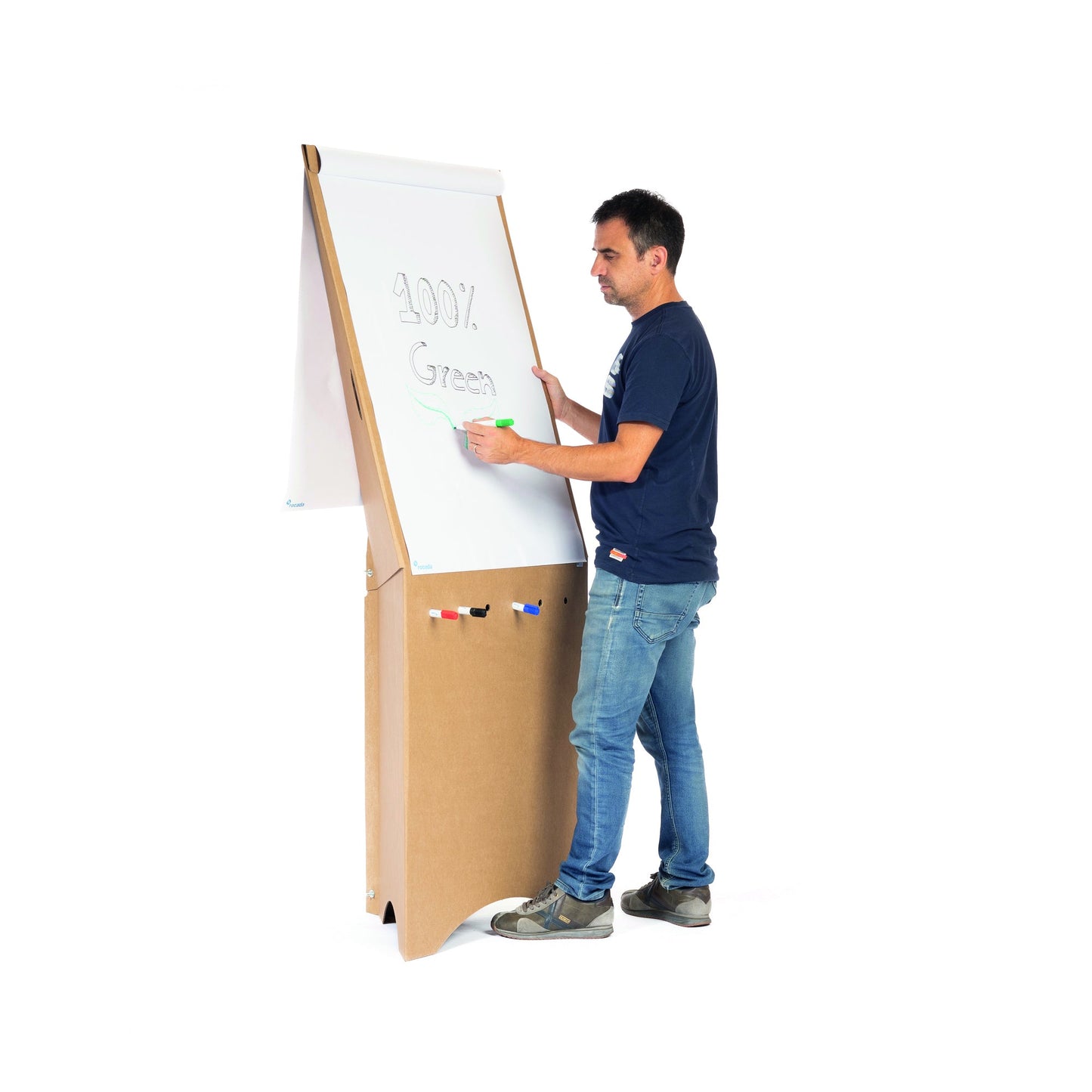 rocada Flipchart ECO 65 x 95 cm (B x H) 178cm Karton, 80 % recycelt braun