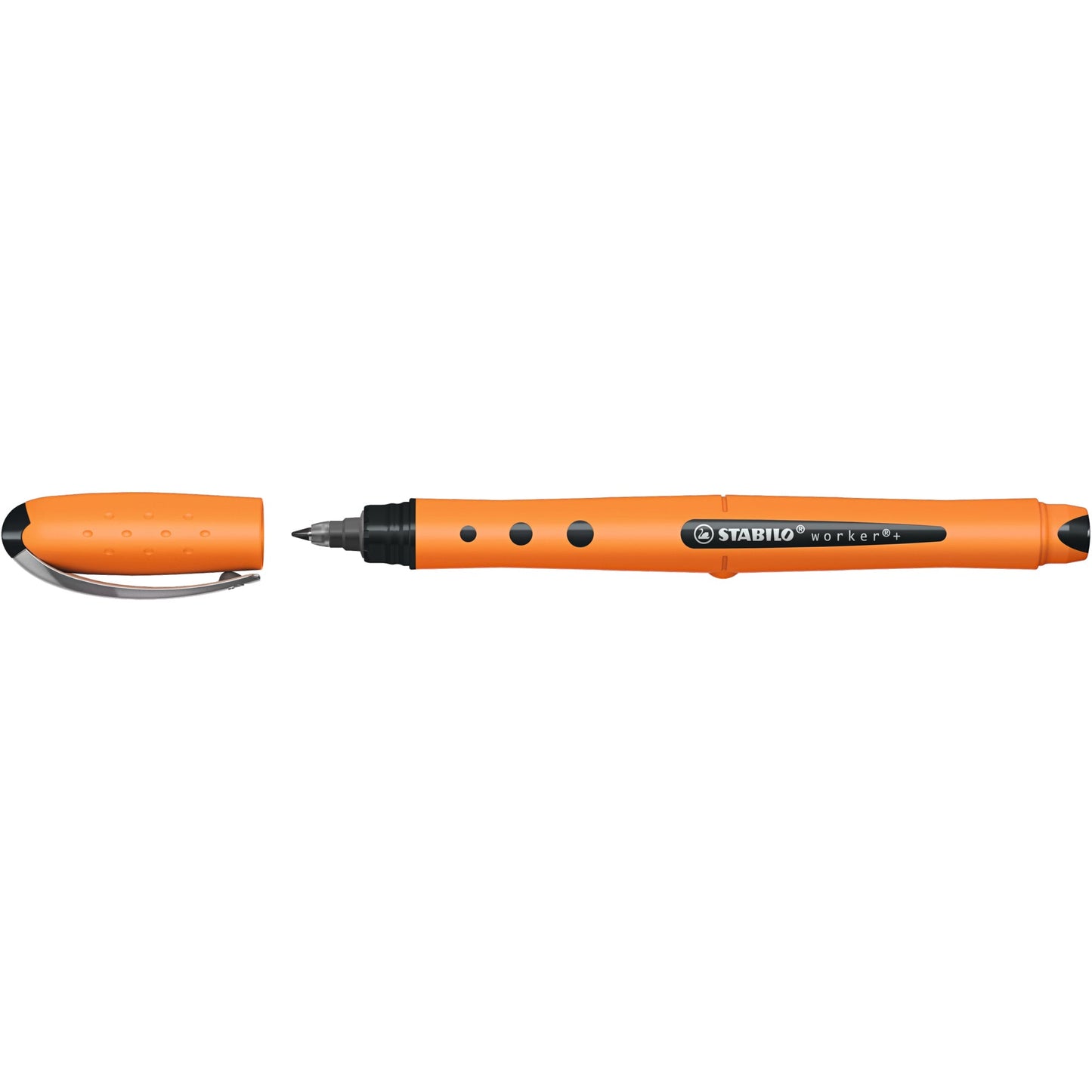 STABILO® Tintenroller worker®+ medium 0,5mm schwarz Rundspitze nicht dokumentenecht