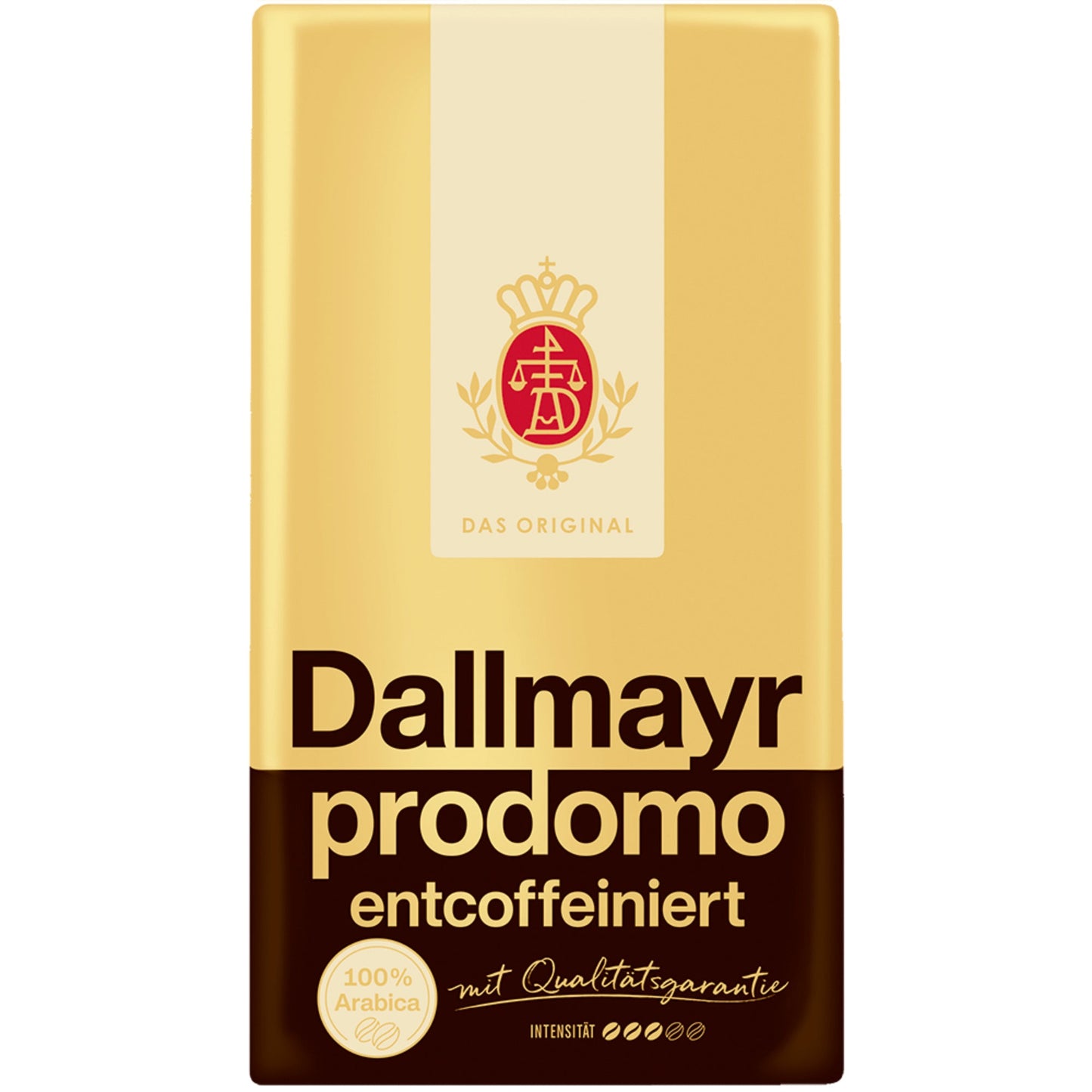 Dallmayr Kaffee prodomo entkoffeiniert gemahlen 500 g/Pack.
