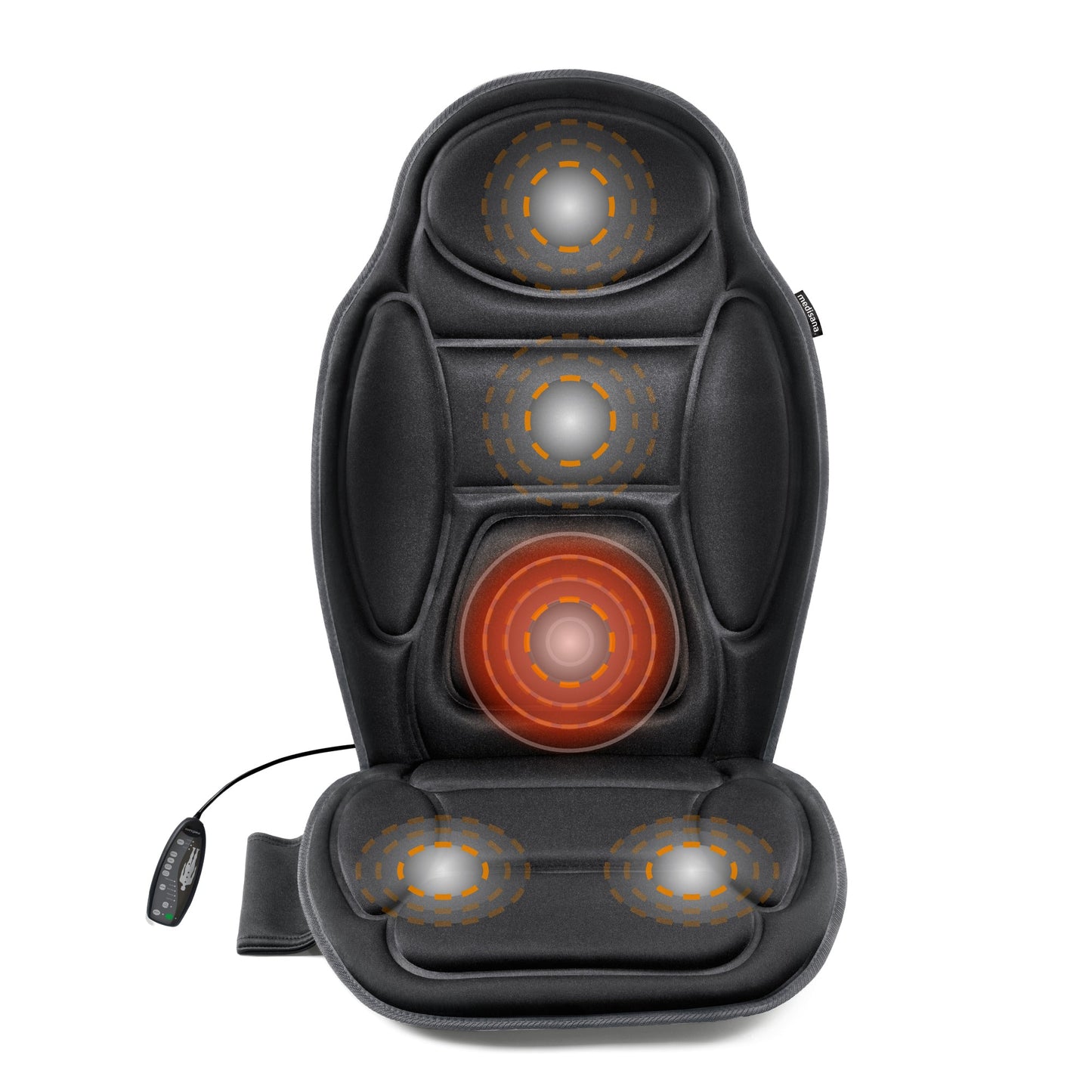 Medisana Massagegerät MCH Sitzauflage 5 Schaltstufen Netzbetrieb, 12 V-Anschluss Polyester/Schaumstoff
