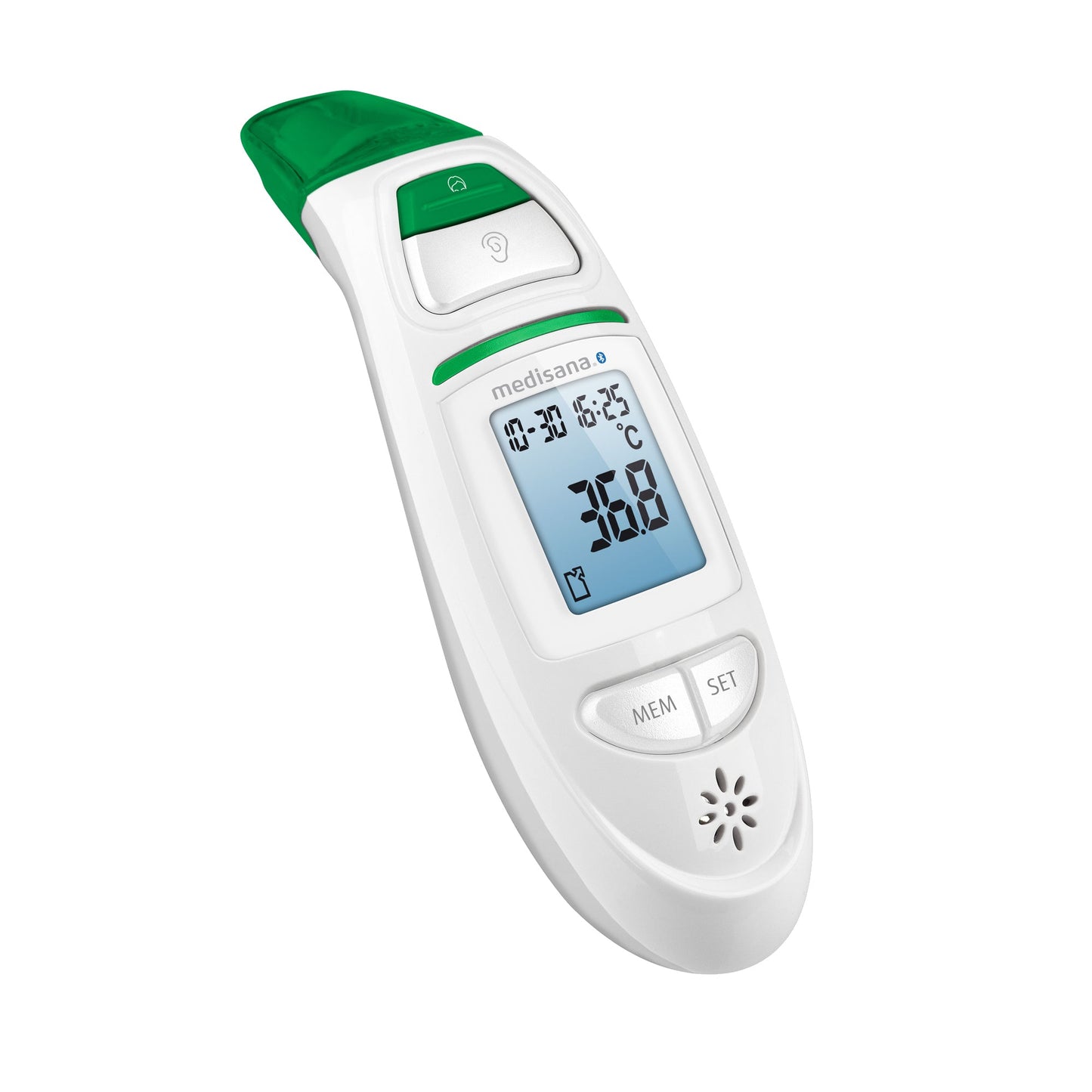 Medisana Fieberthermometer TM 750 connect 0°C 100°C Batterie AAA/Micro 2 Batterien inkl. Aufbewahrungstasche