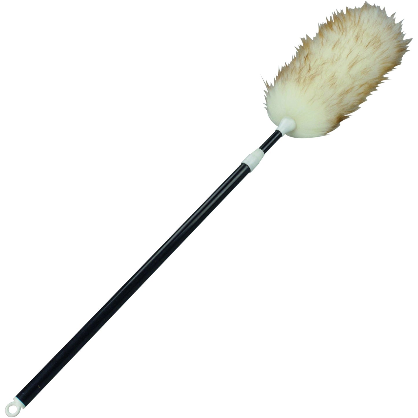 BÜMAG Staubwedel Länge: 76-118cm Lammwolle schwarz/weiß