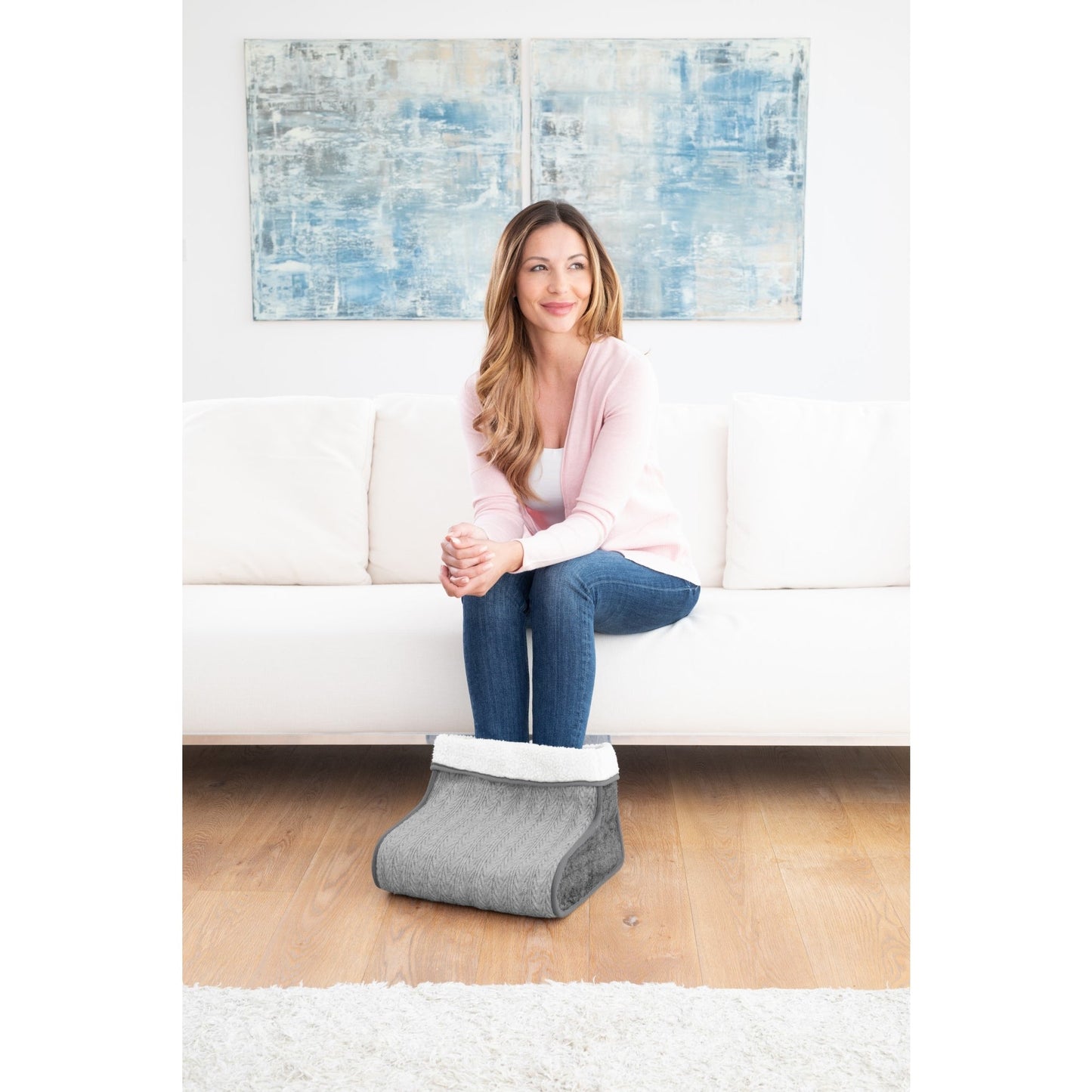 Medisana Fußwärmer FW 150 30 x 24 x 30 cm (B x H x T) 100W 3 Temperaturstufen 100 % Polyester grau