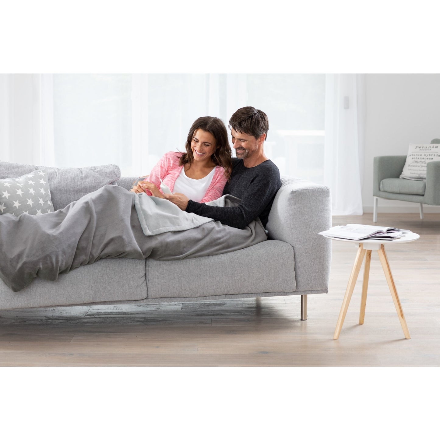 Medisana Heizdecke HDW 130 x 180 cm (B x H) 120W 4 Temperaturstufen 100 % Polyester grau
