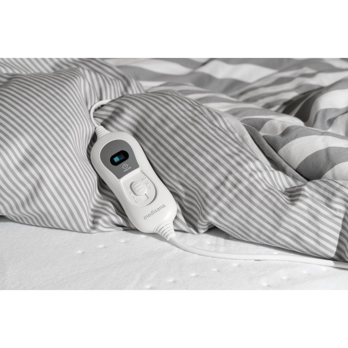 Medisana Wärmeunterbett HU 666 80 x 150 cm (B x L) 55-60W 3 Temperaturstufen 100 % Polyester grau/weiß