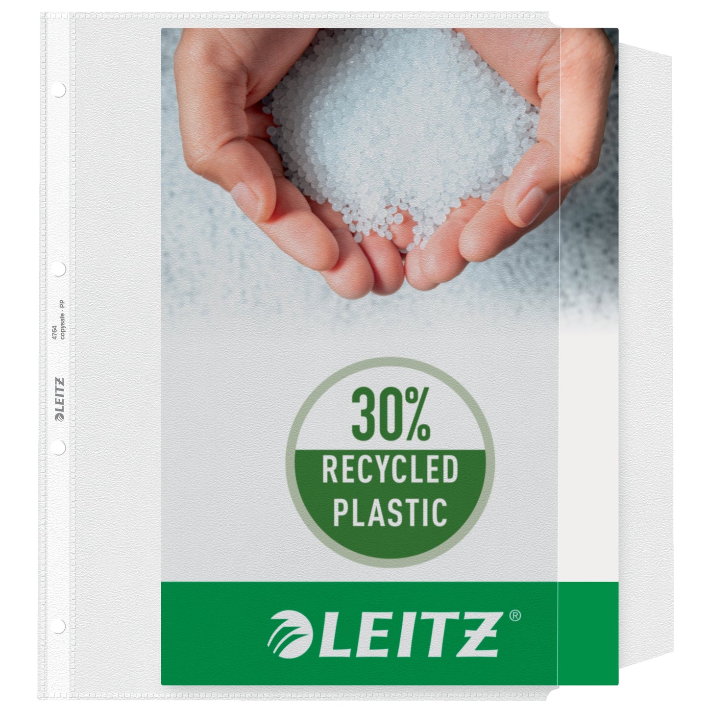 Leitz Prospekthülle DIN A4 120µm rechts offen Polypropylen, 30 % recycelt farblos 50 St./Pack.