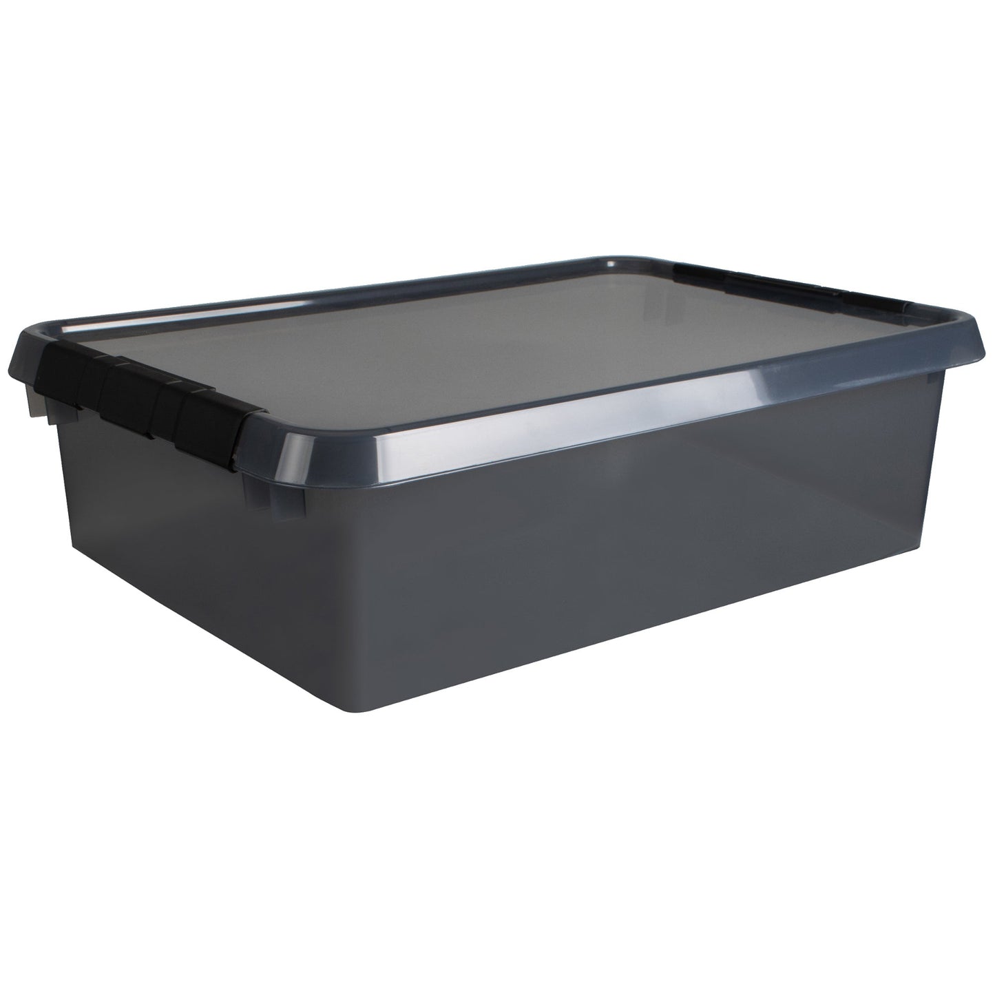 Sunware Aufbewahrungsbox the comfort-line 40 x 18 x 60 cm (B x H x T) 32l Kunststoff, 80 % recycelt grau transparent