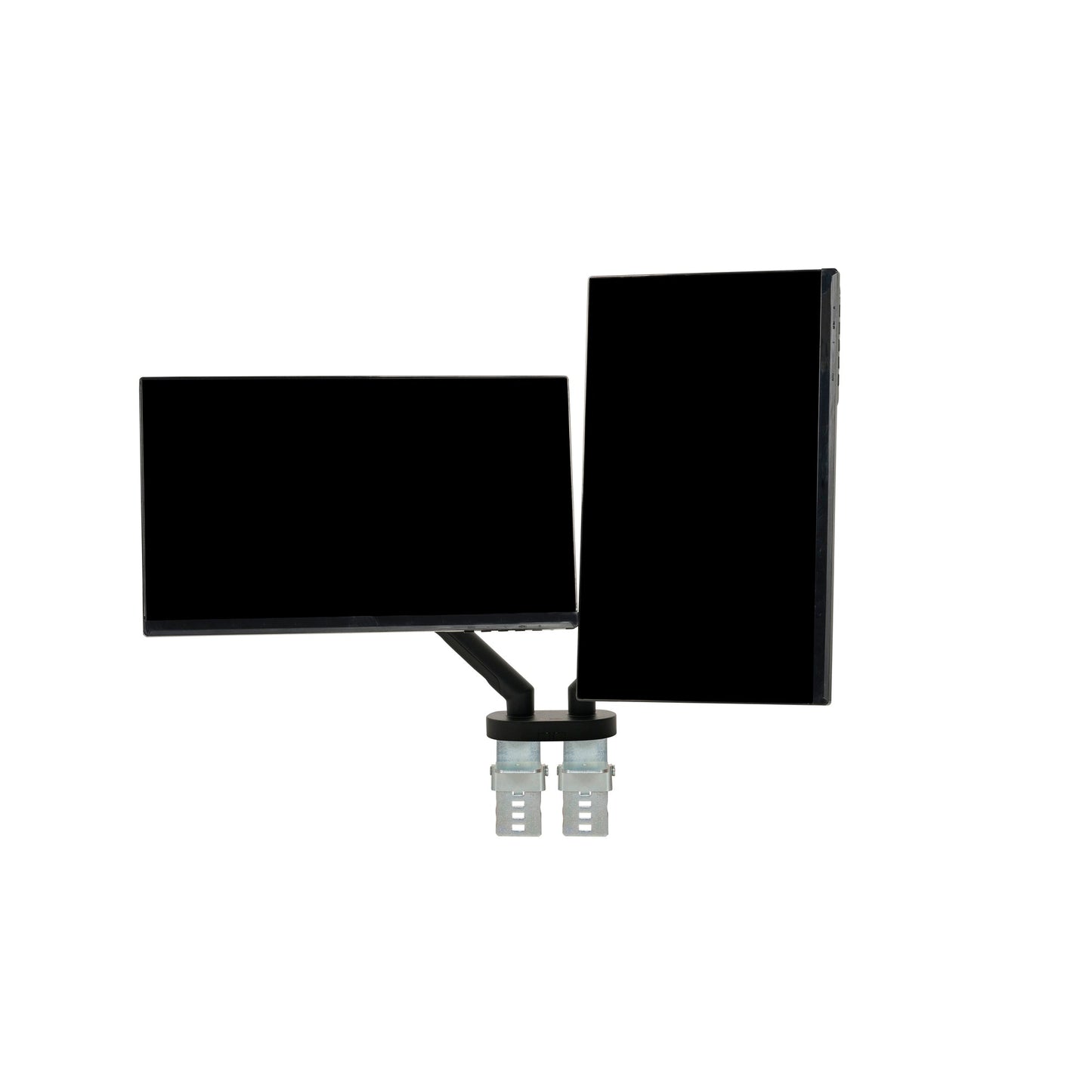 BakkerElkhuizen Monitorschwenkarm BE Flexible Dual 2 x 2-10kg Aluminium/Stahl/Kunststoff schwarz