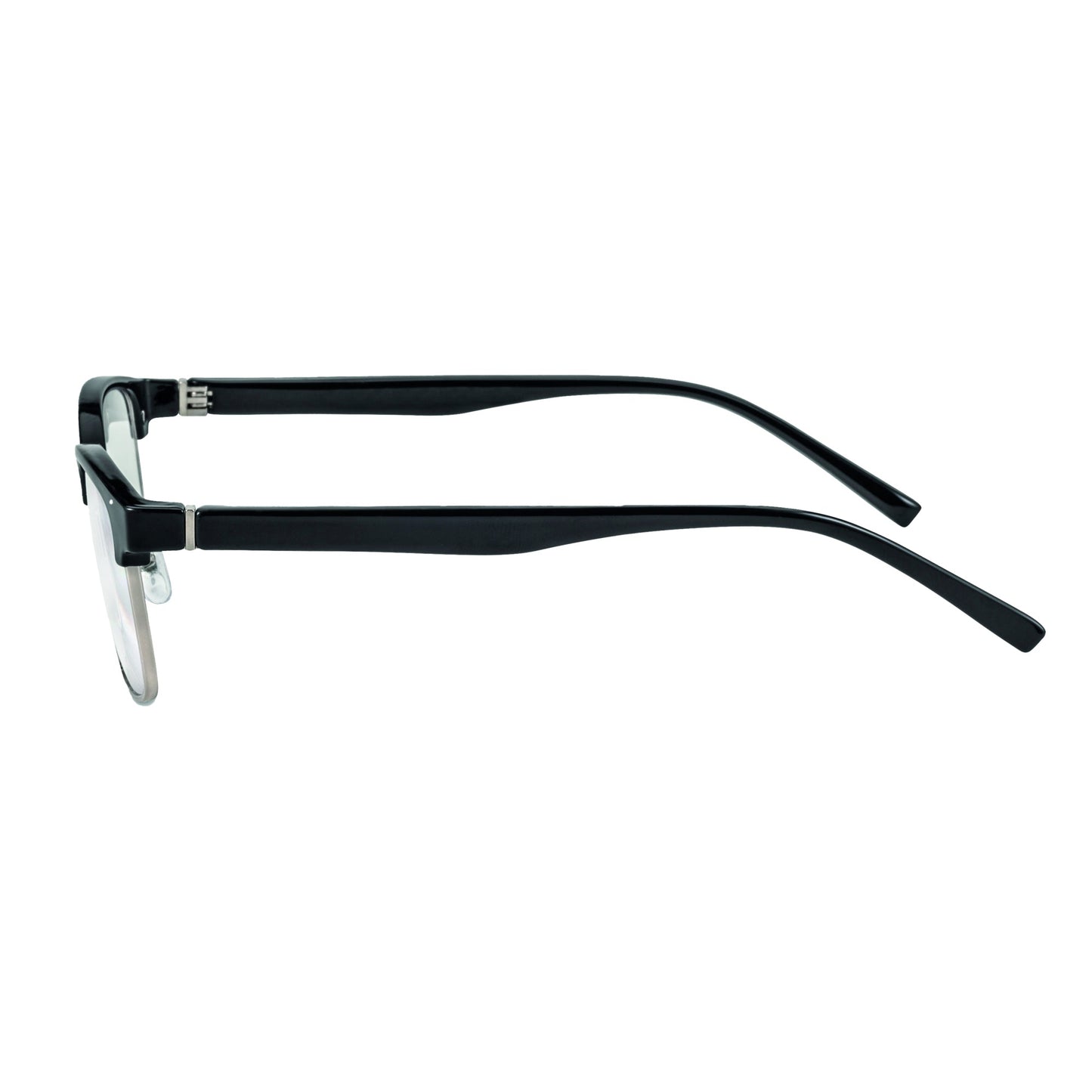 Filtral Lesebrille Palermo +2,5 Unisex Kunststoff, 100 % recycelt schwarz/silber