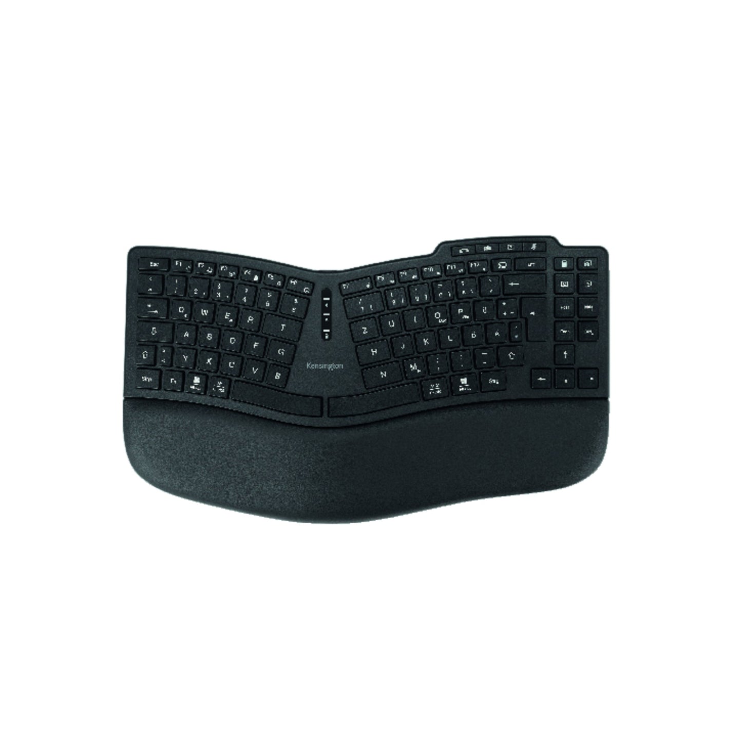 Kensington Tastatur Pro Fit® Ergo KB675 EQ TKL USB-A 10m inkl. USB-C/USB-A-Ladekabel (1,8 m), Empfänger schwarz