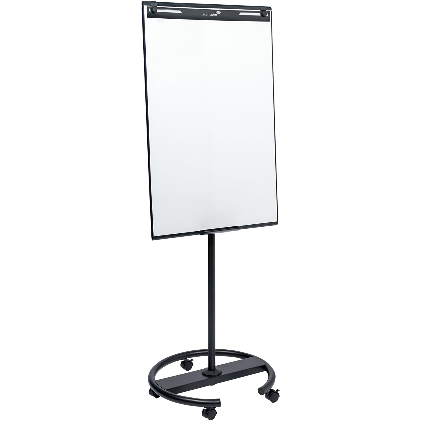 Legamaster Mobiles Flipchart SKETCH EASY round base mit Ablageschale Rundfuß mit 5 Rollen Stahl anthrazit