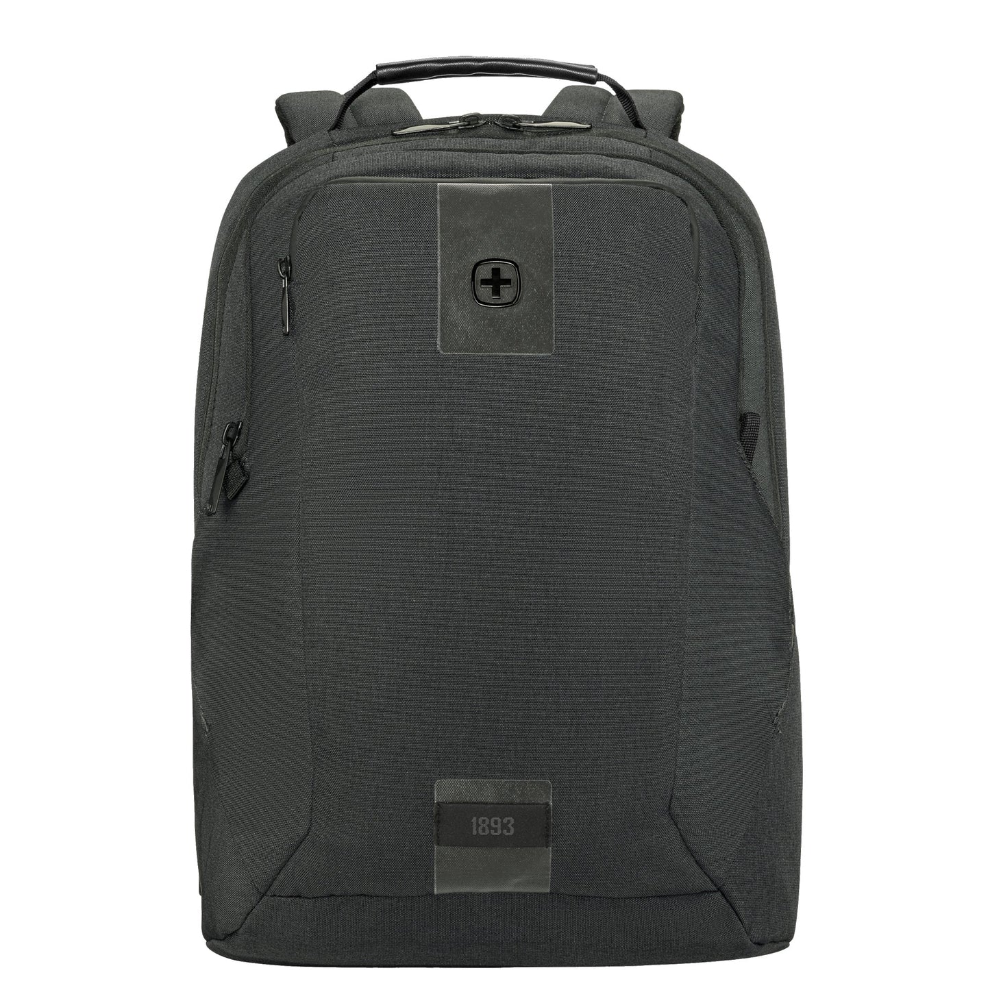 Wenger Notebookrucksack MX ECO Professional Reißverschluss SmartOrg Organizer zur Aufbewahrung von Kabeln, Ladegeräten und Visitenkarten, erweiterbare versteckte Seitentaschen PET, recycelt grau
