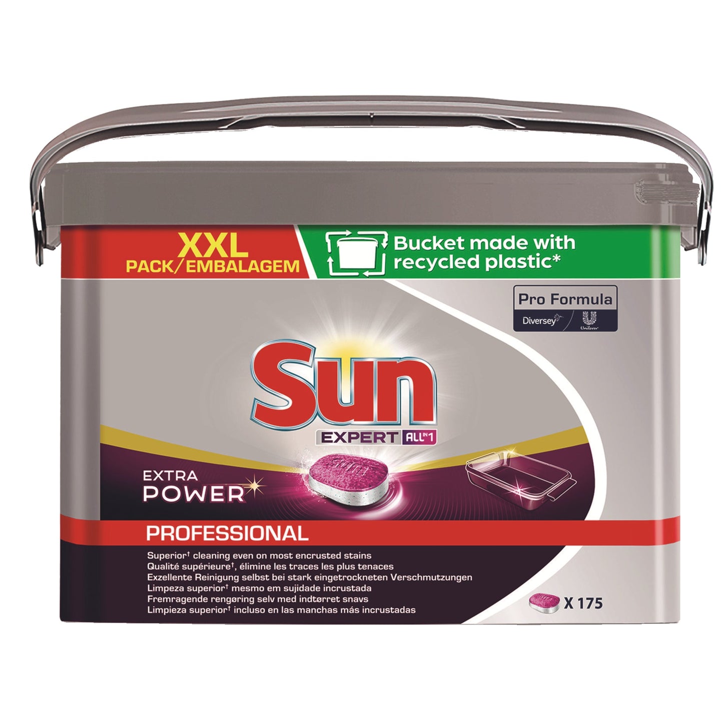 SUN Spülmaschinentabs Professional All in 1 Extra Power 175 St./Pack.