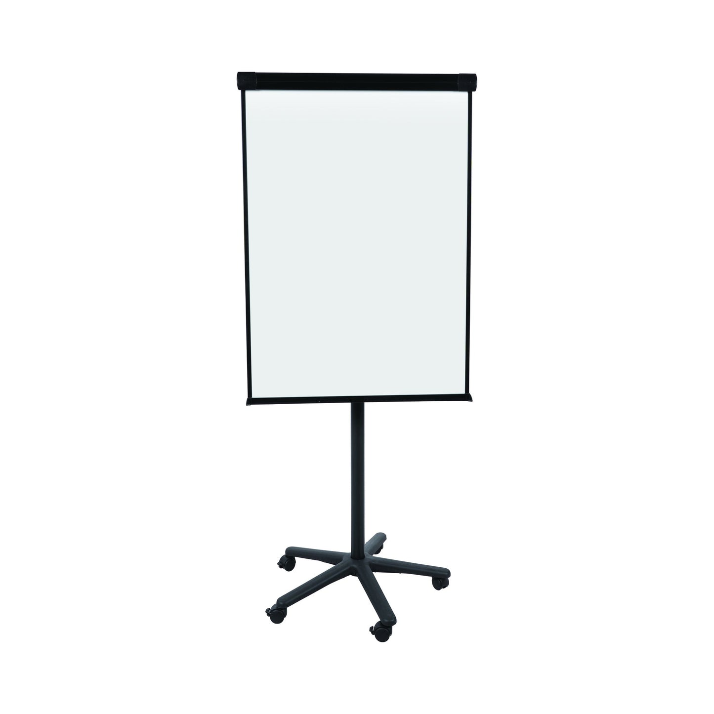Bi-office Mobiles Flipchart mit Ablageschale Sternfuß mit 5 Rollen Metall schwarz