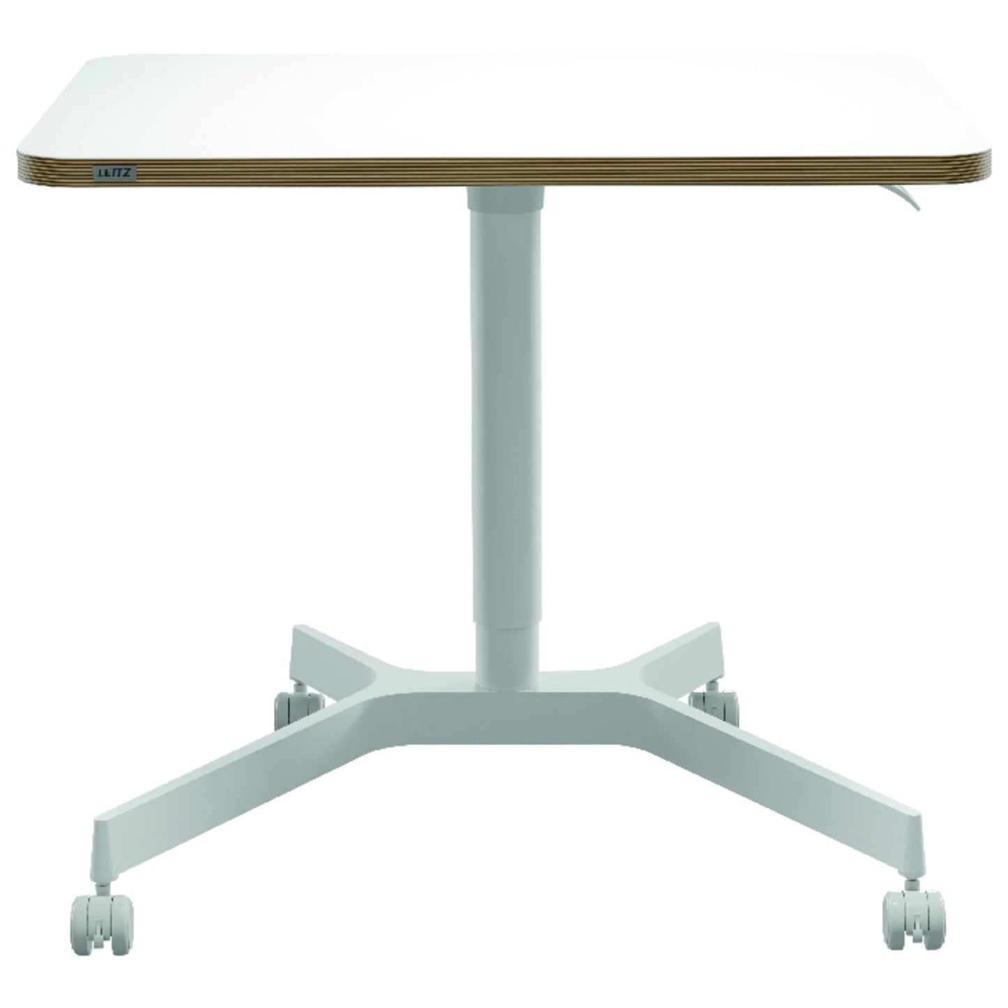 Leitz Schreibtisch Ergo Maße: 600 x 750-1.140 x 800 mm (B x H x T) Spanplatte weiß