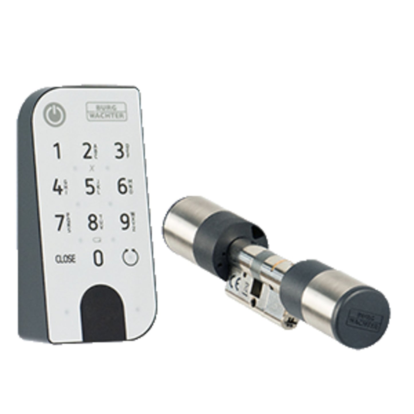 BURG-WÄCHTER Türschloss secuENTRY easy 7601 PIN für Türstärke: bis 118mm 4m Batterie