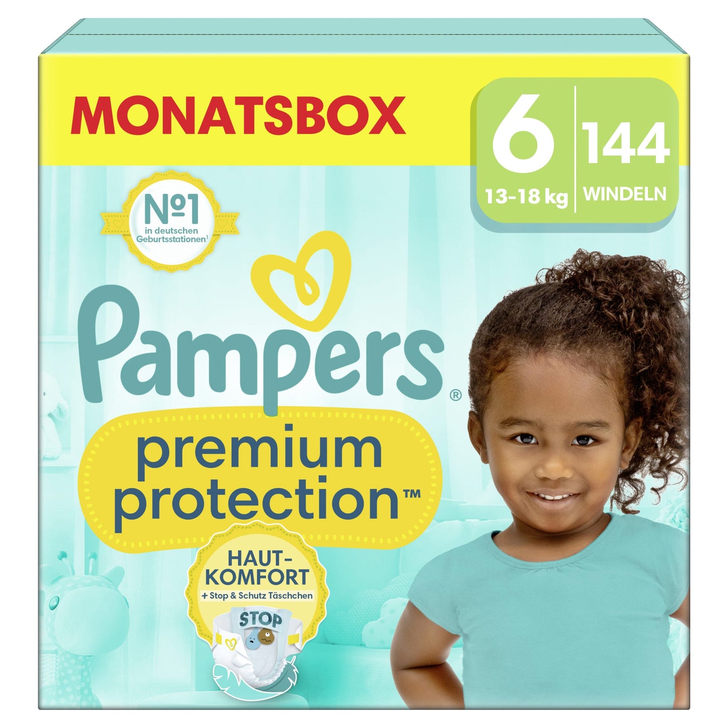 Pampers Windeln Premium Protection 6 (13-18 kg) 144 St./Pack.