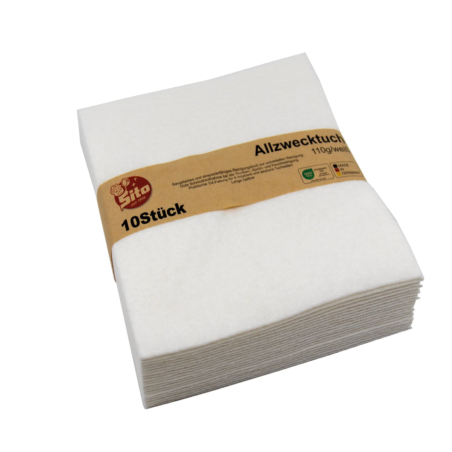 Sito Vliestücher 38 x 40 cm (B x L) 80 % Viskose, 20 % Polypropylen weiß 10 St./Pack.