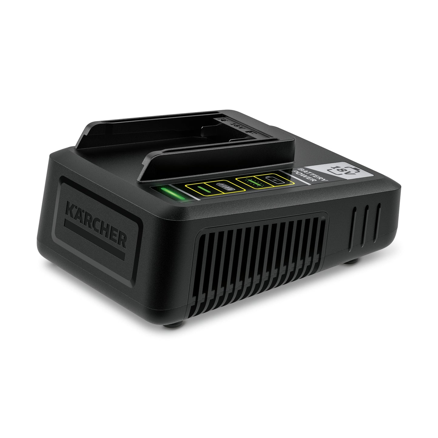 Kärcher Akkuladegerät Battery Power 18 V Kärcher Akkus 18 V 2,5 Ah: 1,38 h, 5 Ah: 2,38h 100/240V 50/60Hz