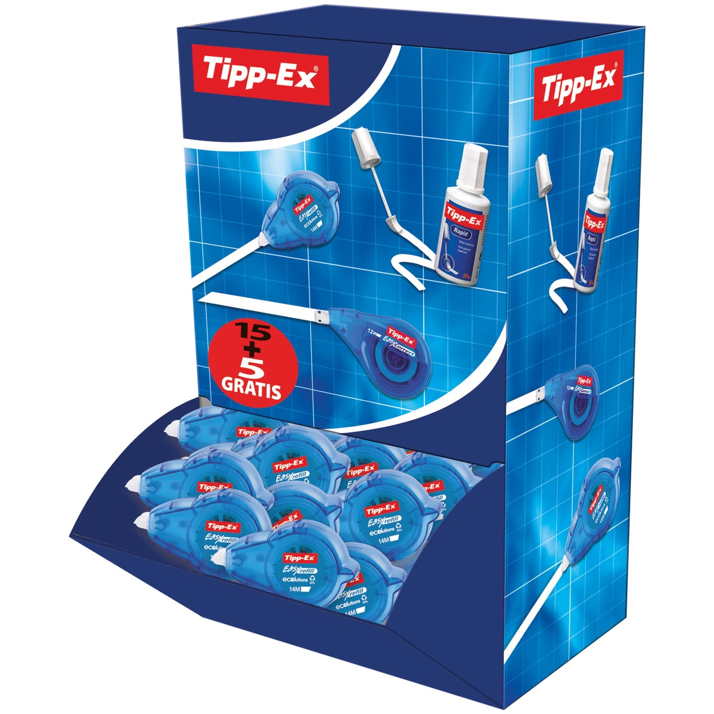 Tipp-Ex® Korrekturroller Easy Refill ecolutions® 5 mm x 14 m (B x L) 20 St./Pack.