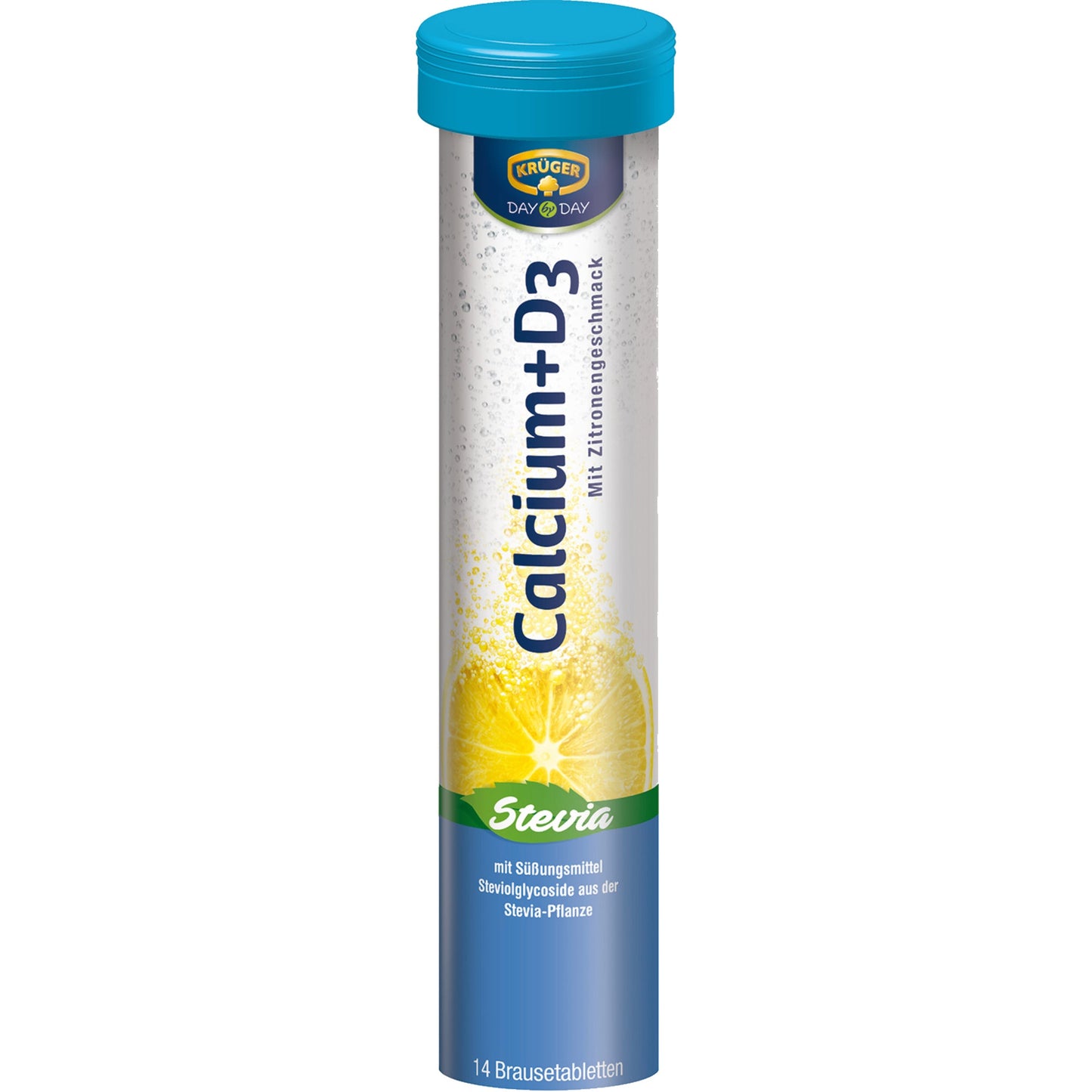 KRÜGER DAY by DAY Nahrungsergänzungsmittel Calcium+D3 Brausetablette 14 St./Pack.