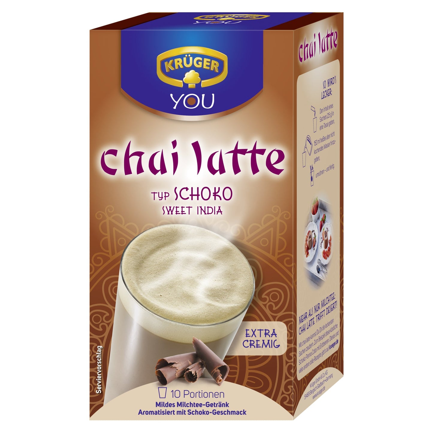 KRÜGER YOU Chai Latte Schoko 10 x 25 g/Pack.
