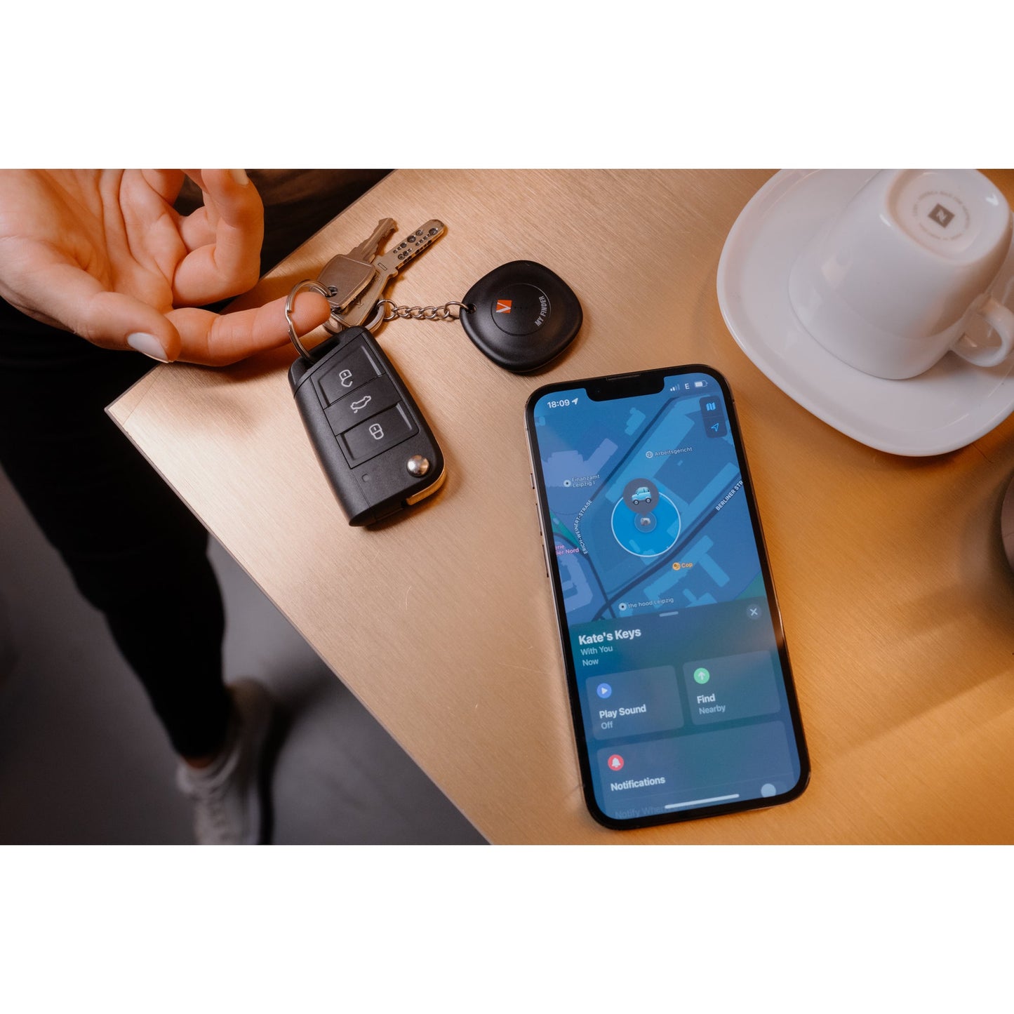 Verbatim Bluetooth-Tracker My Finder Apple App "Wo ist?" 40,8 x 11,7 x 40,8 mm (B x H x T) 2 St./Pack.