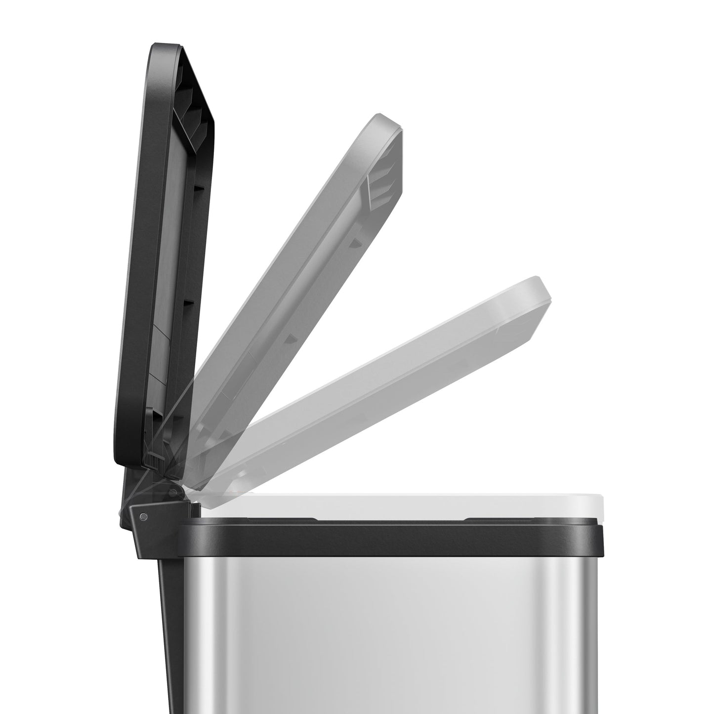 Hailo Tretabfalleimer Öko duo Plus M 32 x 43 x 33 cm (B x H x T) 2 x 9l Edelstahl edelstahl