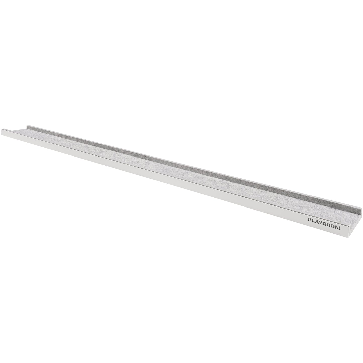 Playroom Regal PLAYBOARD Shelf 1.600 x 30 x 140 mm (B x H x T) 1 Fachboden Metall/PET, recycelt weiß/grau