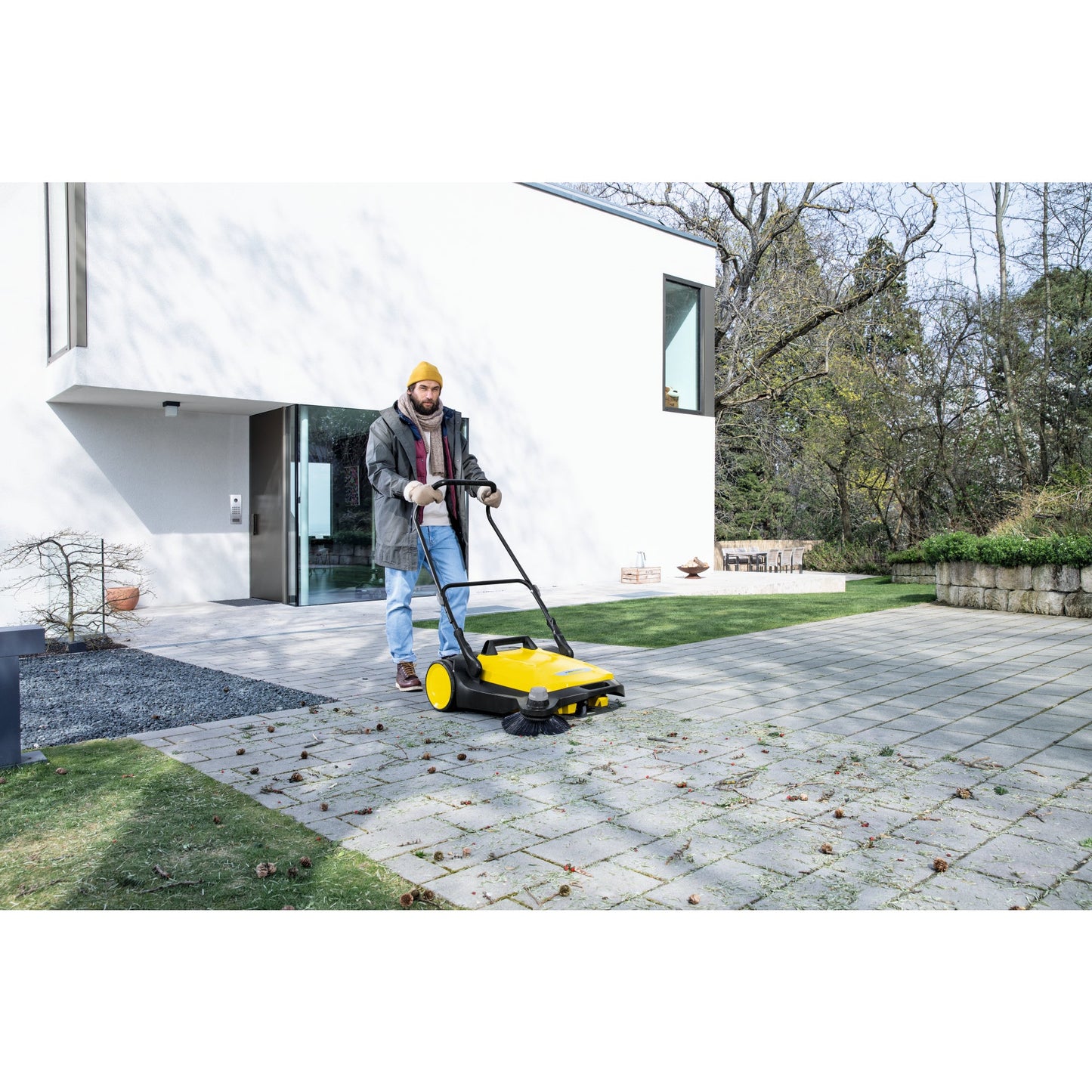 Kärcher Handkehrmaschine S 6 79,5 x 103,2 x 92,6 cm (B x H x T) 2.500qm Kunststoff gelb