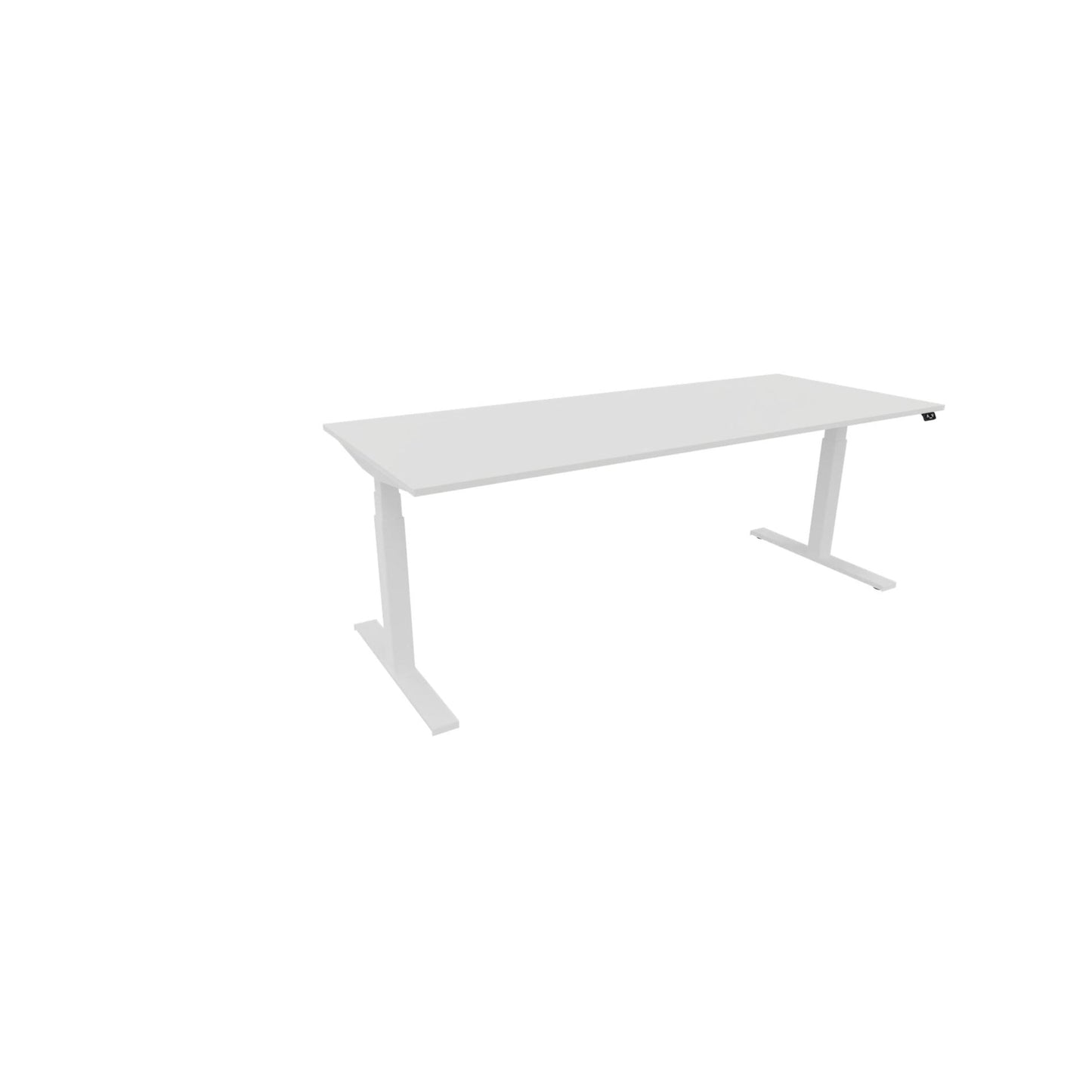 NowyStyl Schreibtisch eModel 3.0 Maße: 2.000 x 650-1.310 x 800 mm (B x H x T) Holz weiß