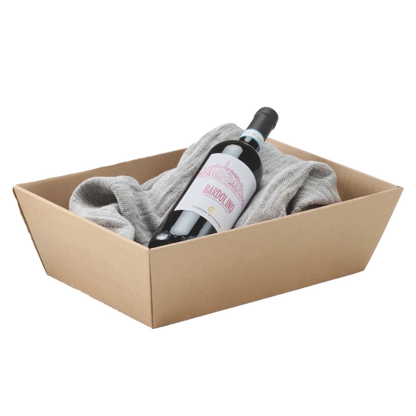 ColomPac® Präsentkorb 31,5 x 11,5 x 21 cm (B x H x T) nicht gefüllt Wellpappe braun