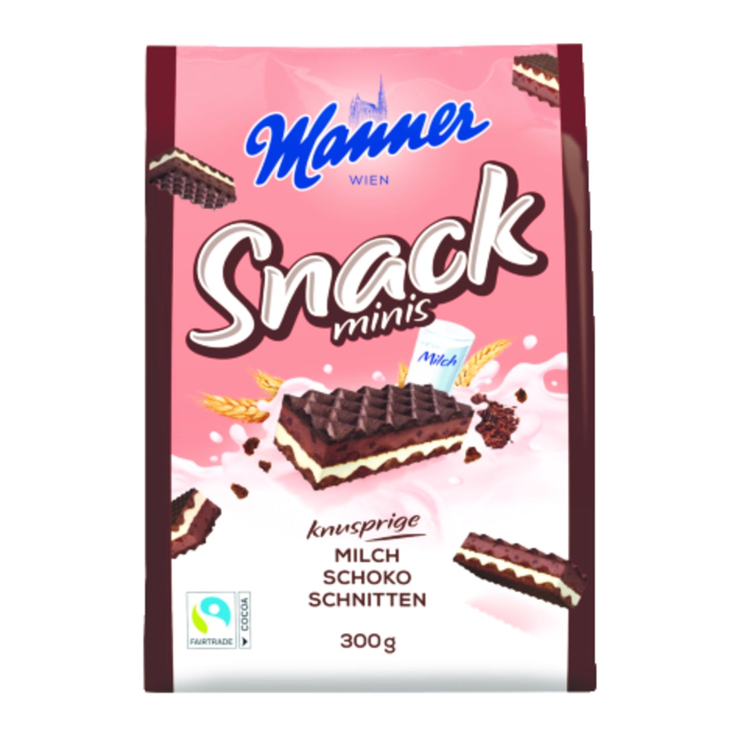 Gebäck Snack Minis Milch Schoko 300 g/Pack.