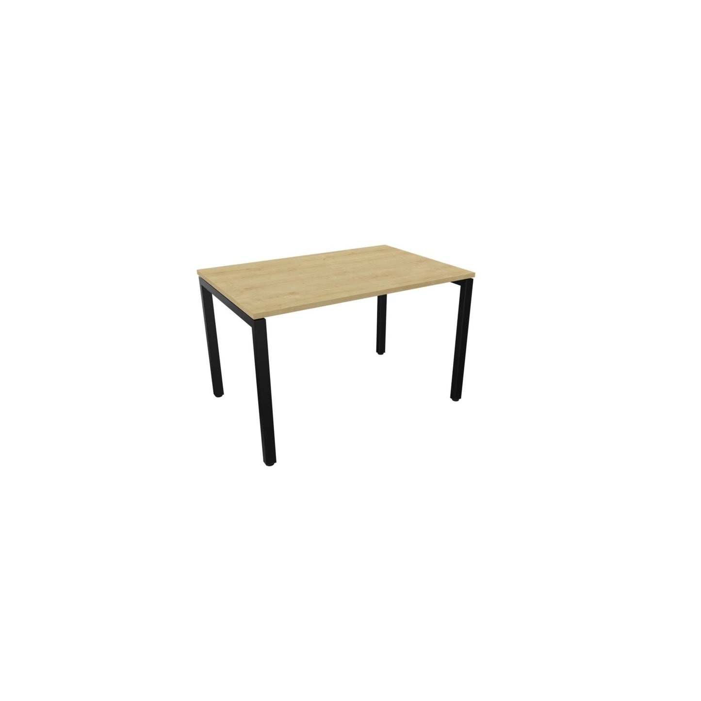 NowyStyl Büroschreibtisch manuell 120x80cm sw/hamilton oak