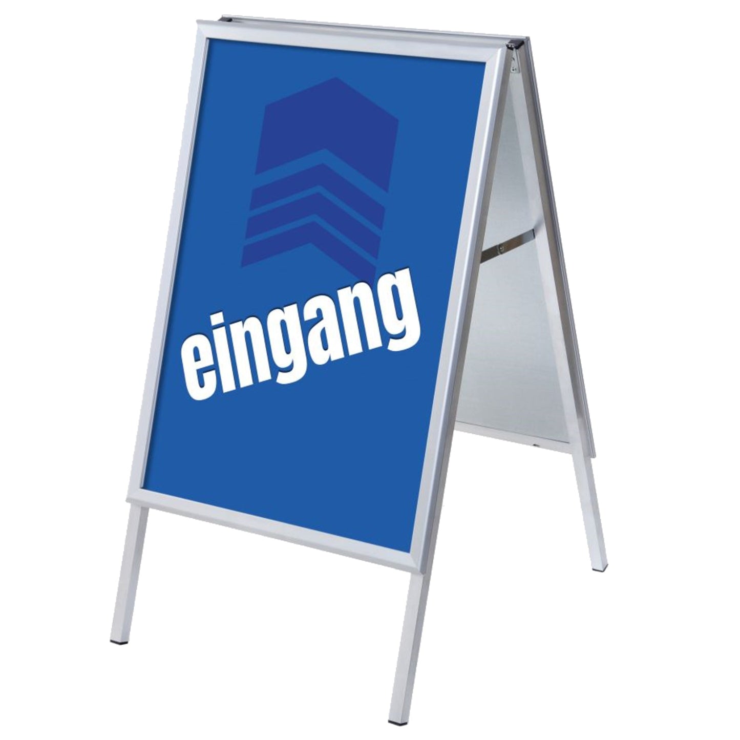Showdown® Displays Kundenstopper 63,9 x 109,4 x 74,4 cm (B x H x T) DIN A1 Aluminium silber
